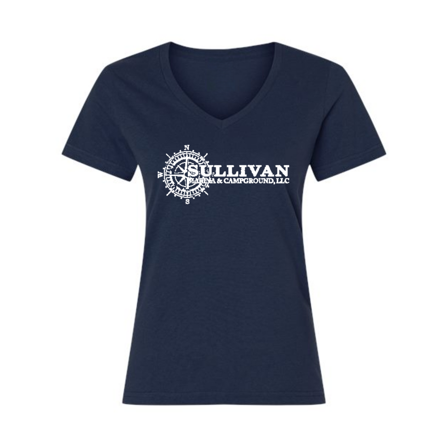 Sullivan Marina & Campground Women's V-Neck Tee