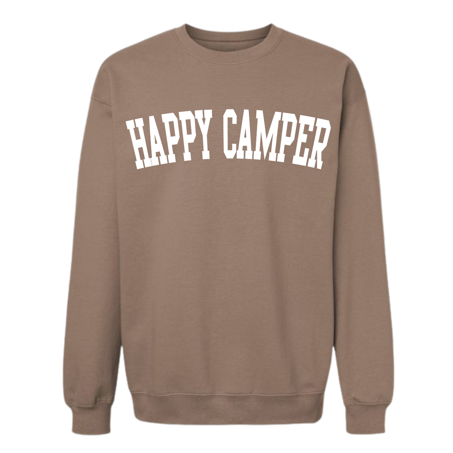 Happy Camper Basic Crewneck Sweatshirt