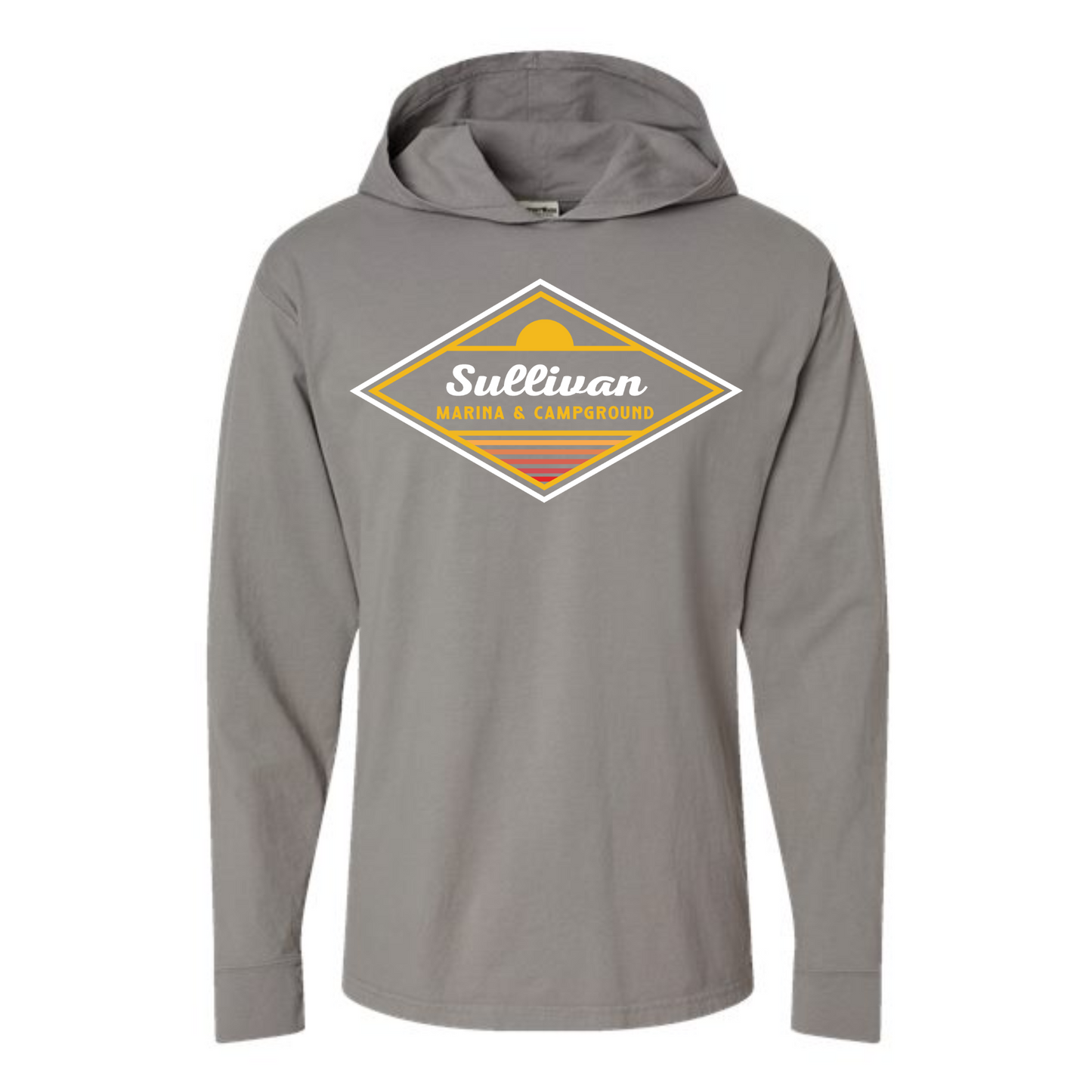 Sullivan Marina & Campground Retro Dimond Long Sleeve Hooded Tee