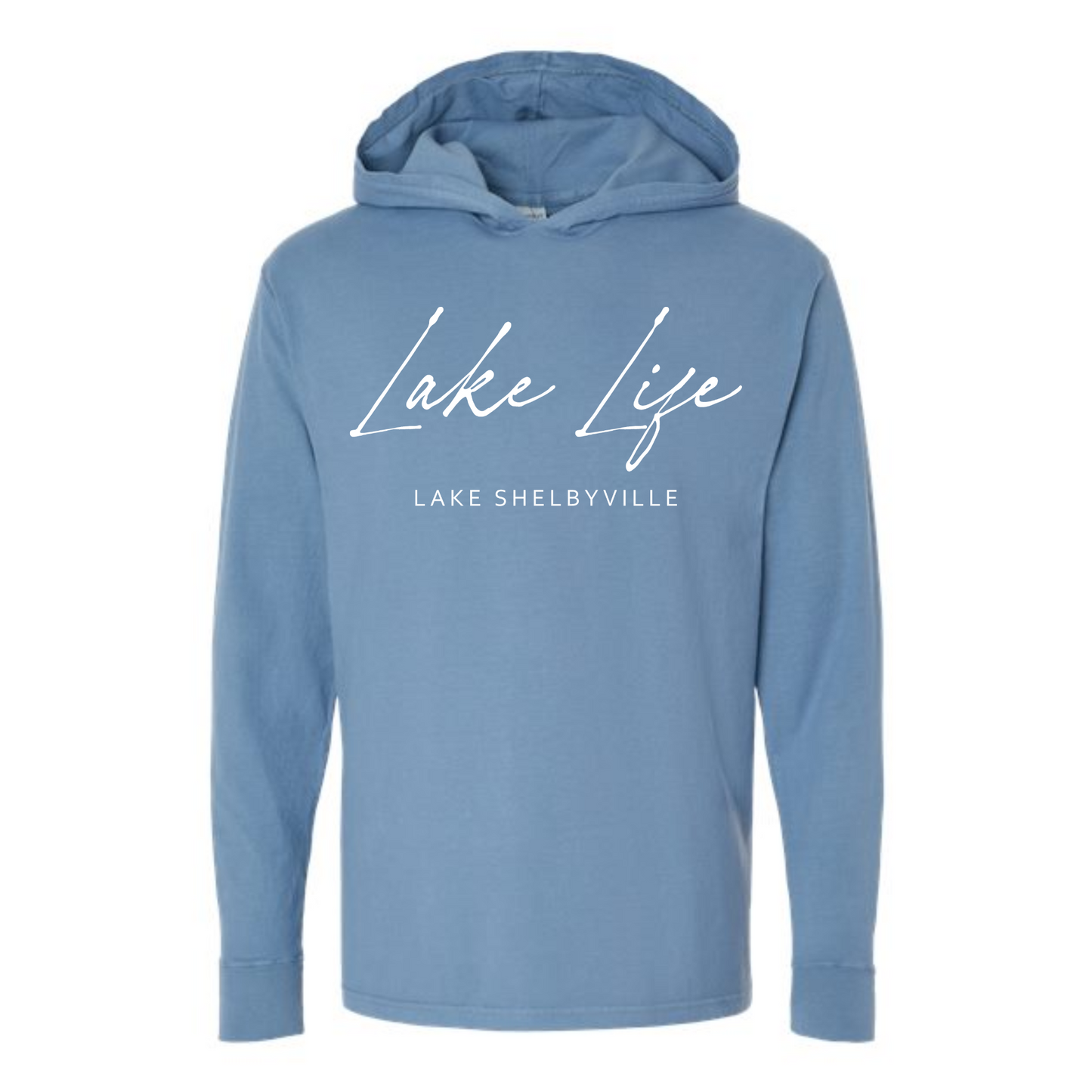 Lake Life Lake Shelbyville Long Sleeve Hooded Tee