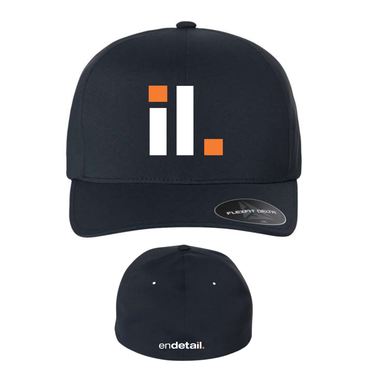 Flexfit Delta Seamless Embroidered Navy Cap