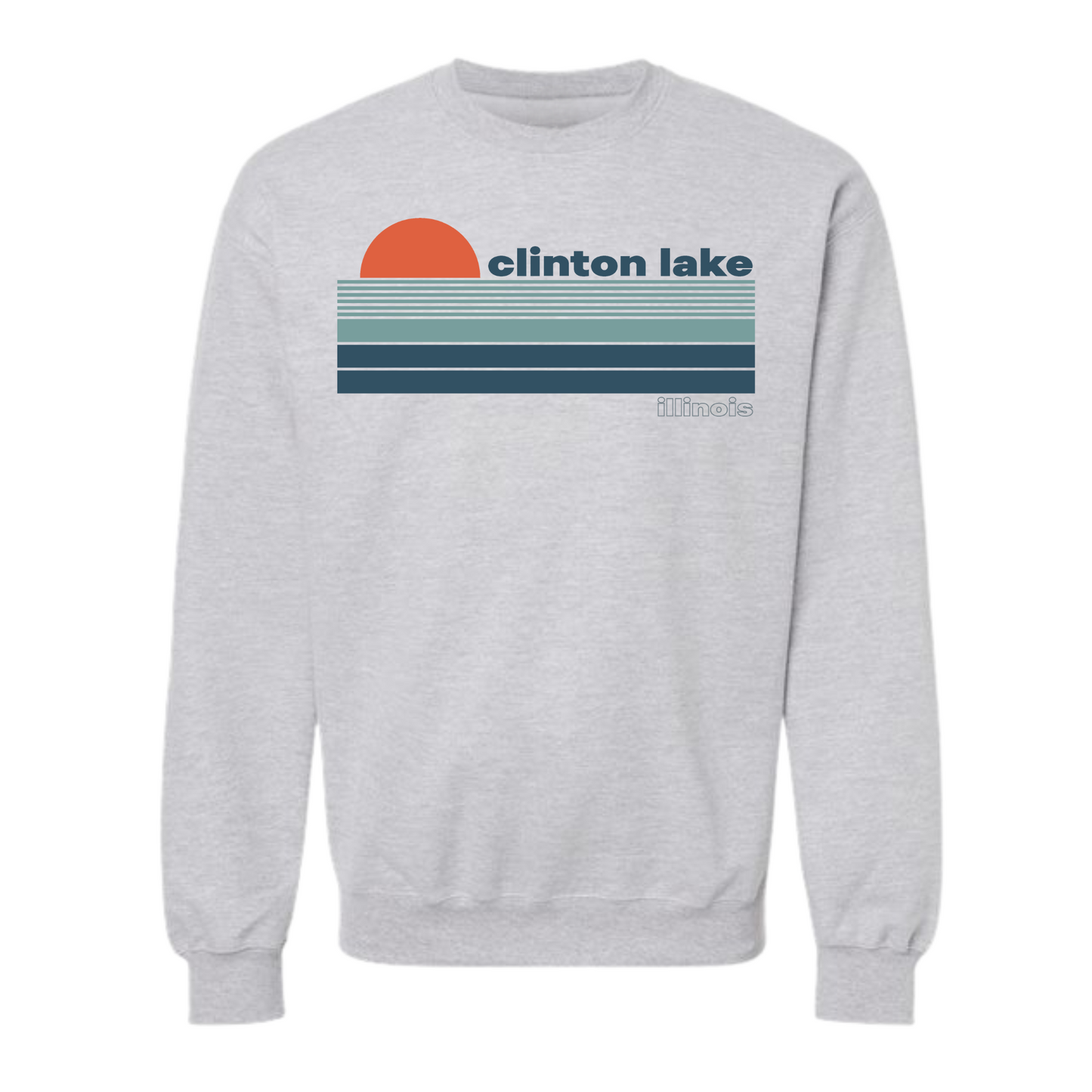 Clinton Lake Horizon Crewneck Sweatshirt