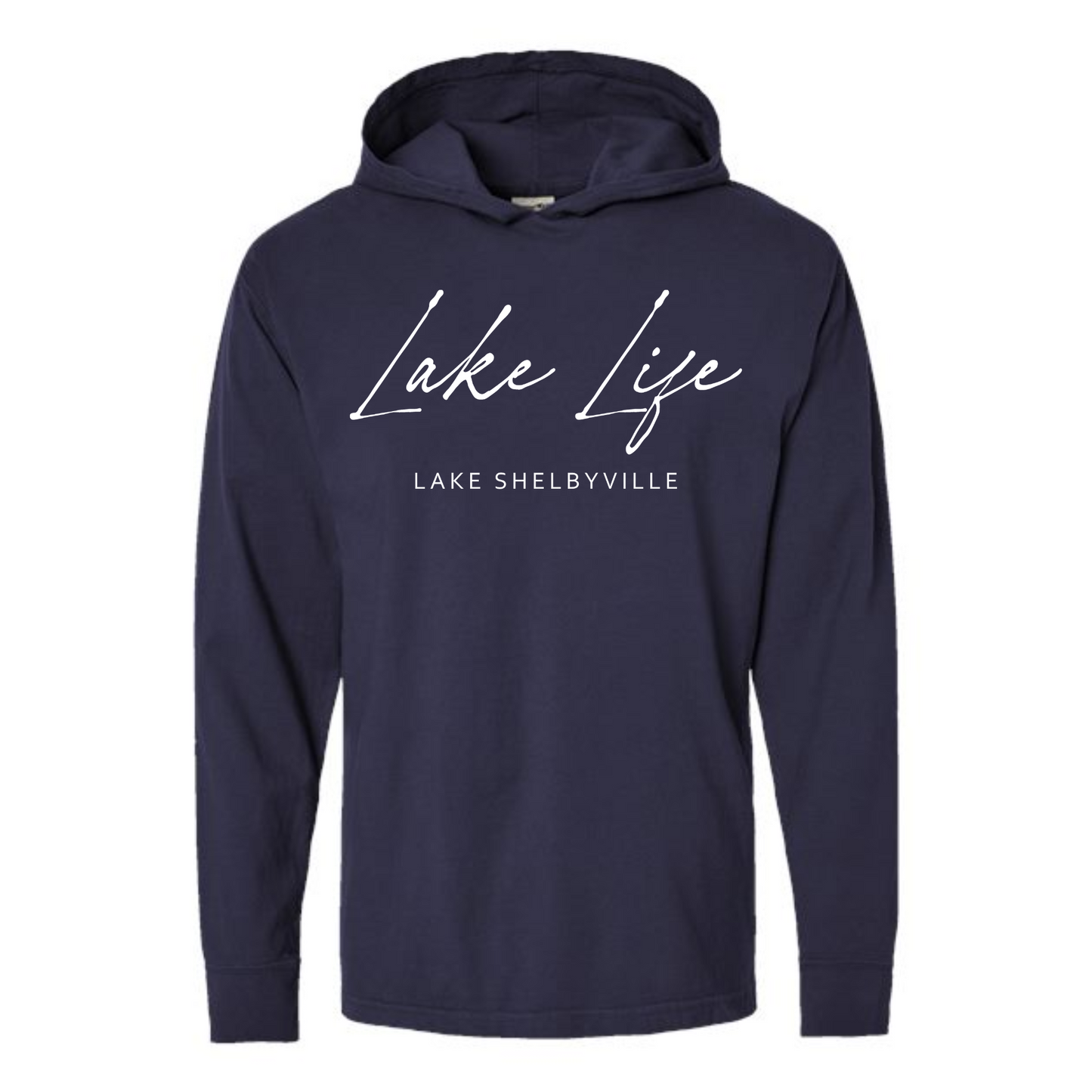 Lake Life Lake Shelbyville Long Sleeve Hooded Tee