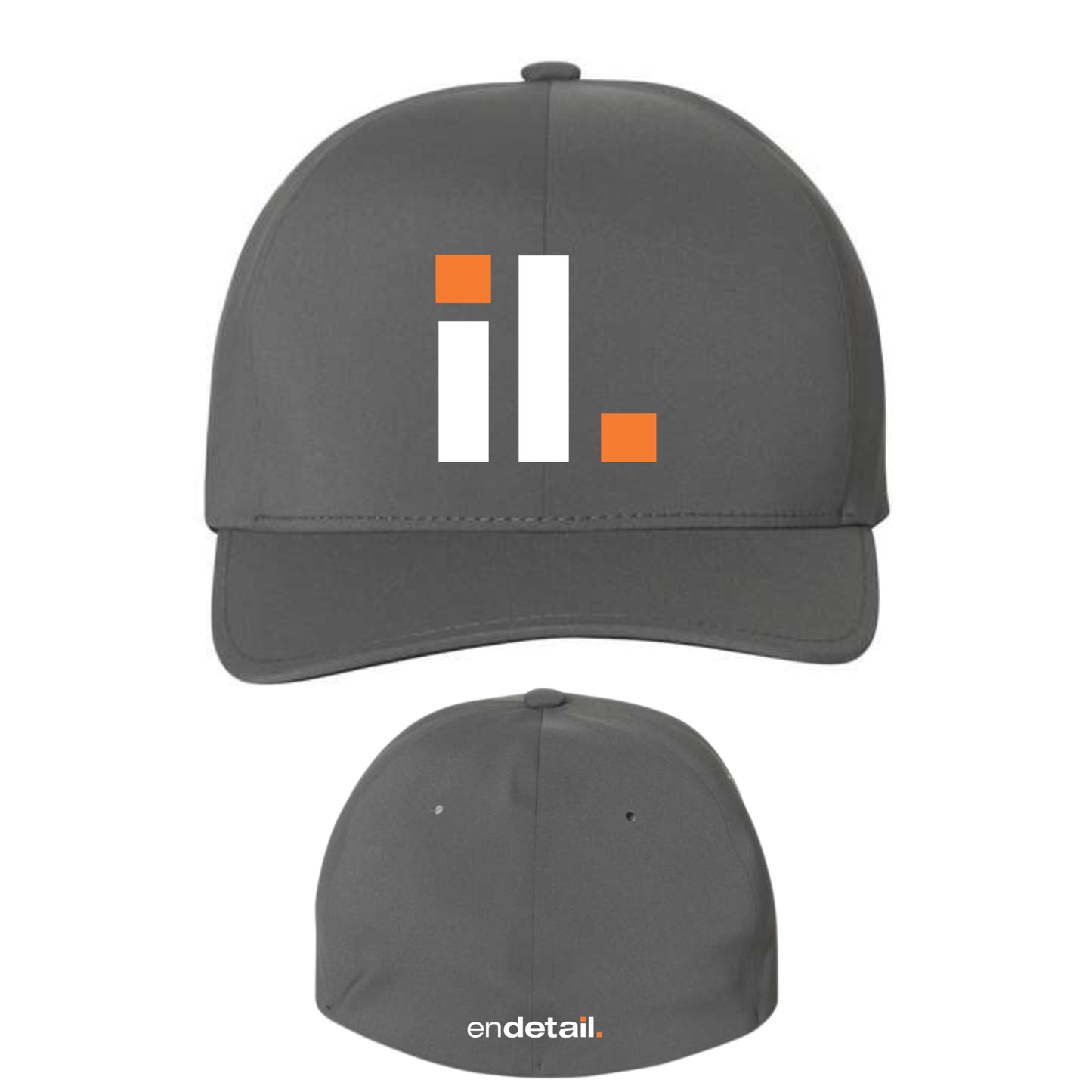 Flexfit Delta Seamless Embroidered Grey Cap
