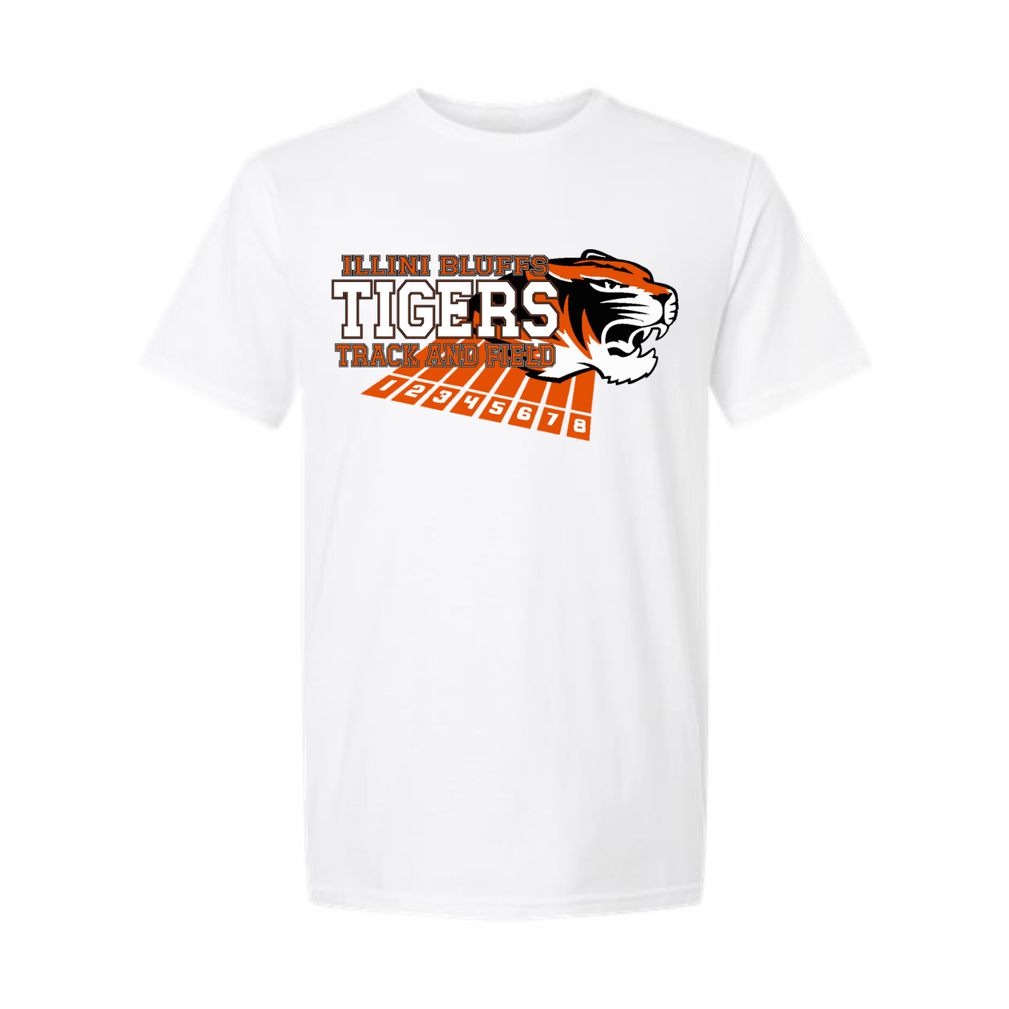*Personalized* IB Tigers Track & Field Lanes Tee