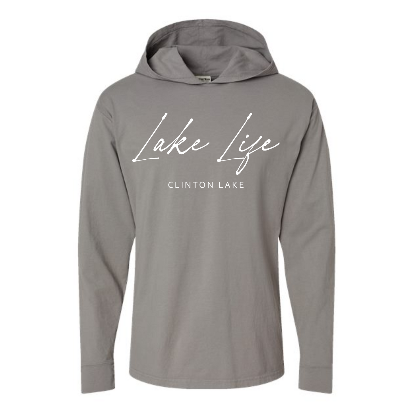 Lake Life Clinton Lake Long Sleeve Hooded Tee