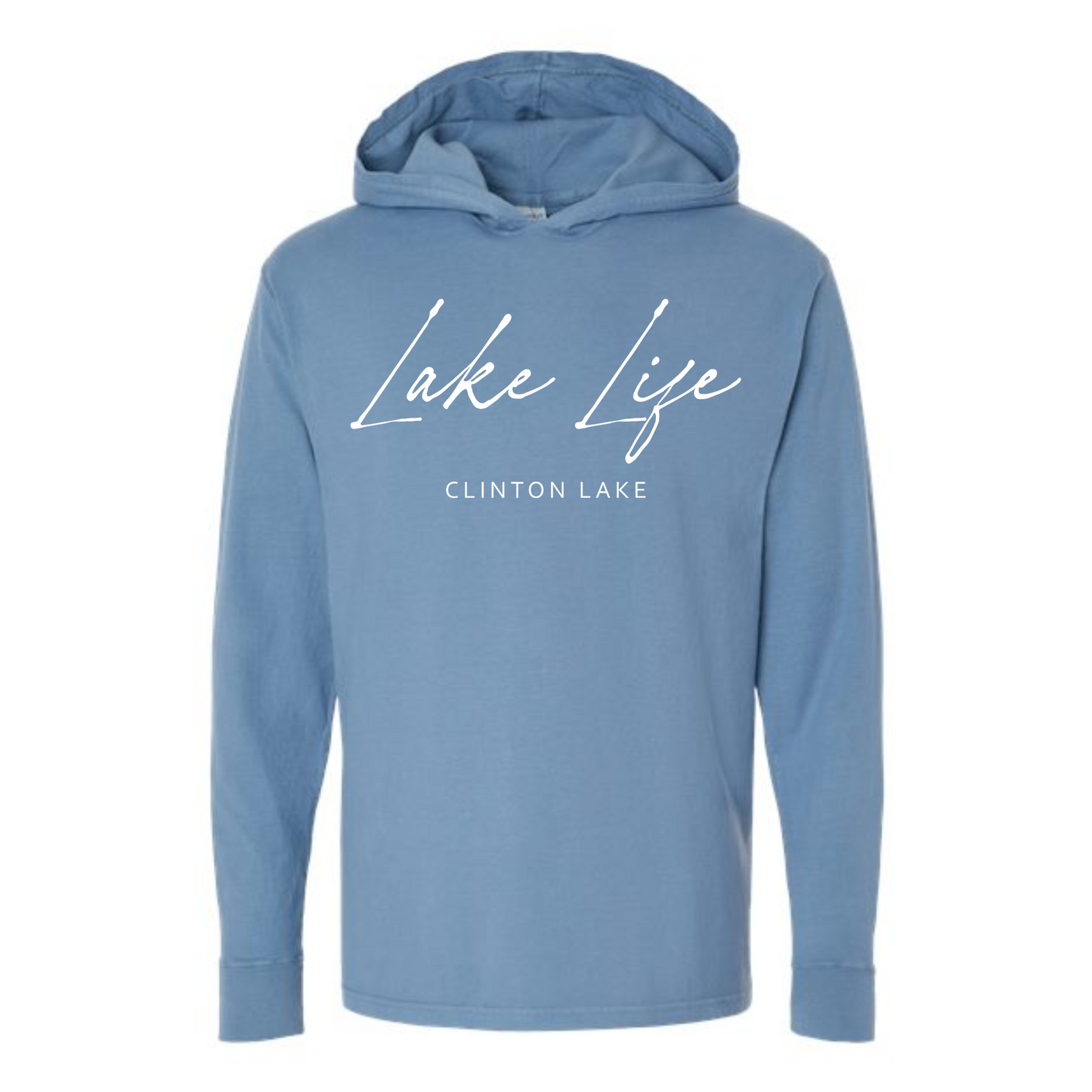 Lake Life Clinton Lake Long Sleeve Hooded Tee