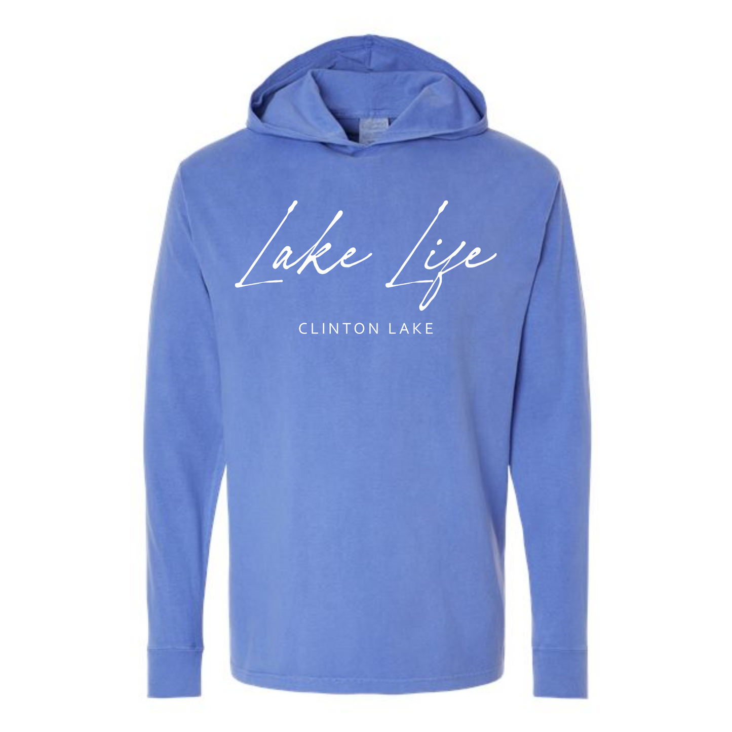 Lake Life Clinton Lake Long Sleeve Hooded Tee