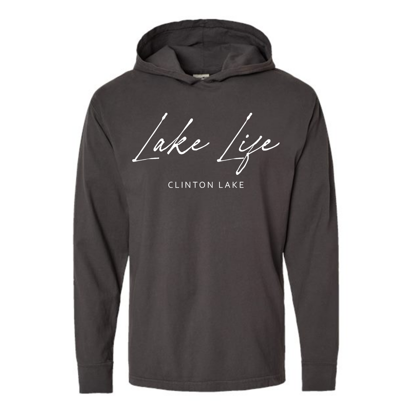 Lake Life Clinton Lake Long Sleeve Hooded Tee