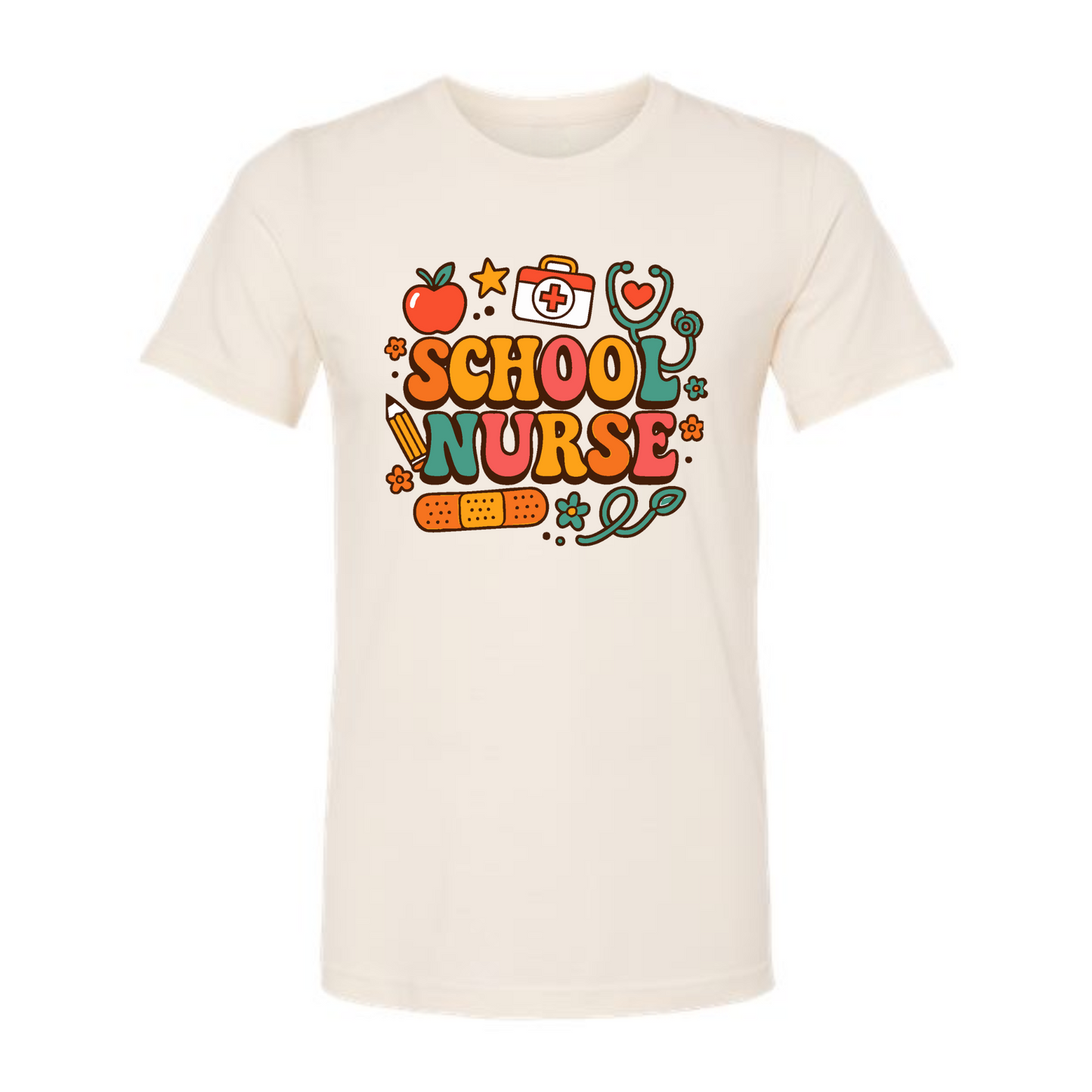 School Nurse Retro Tee