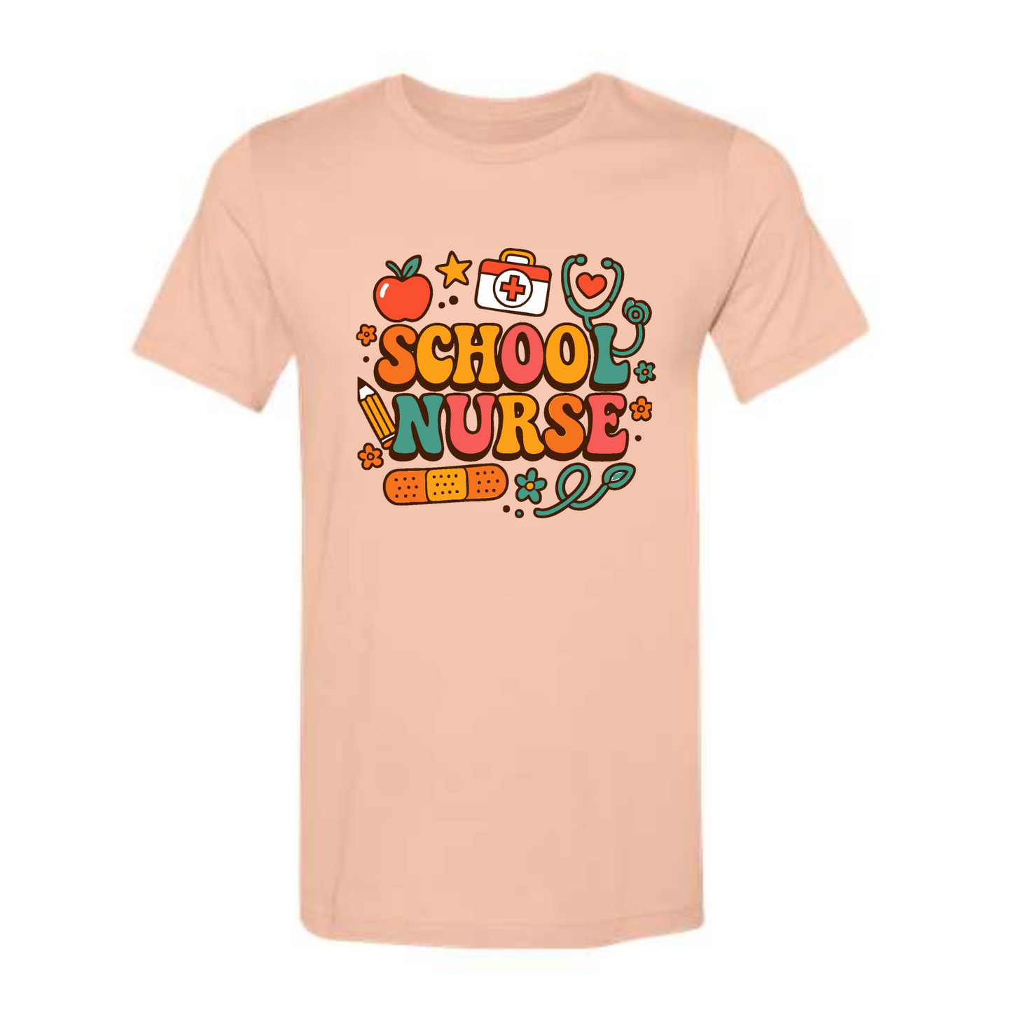 School Nurse Retro Tee