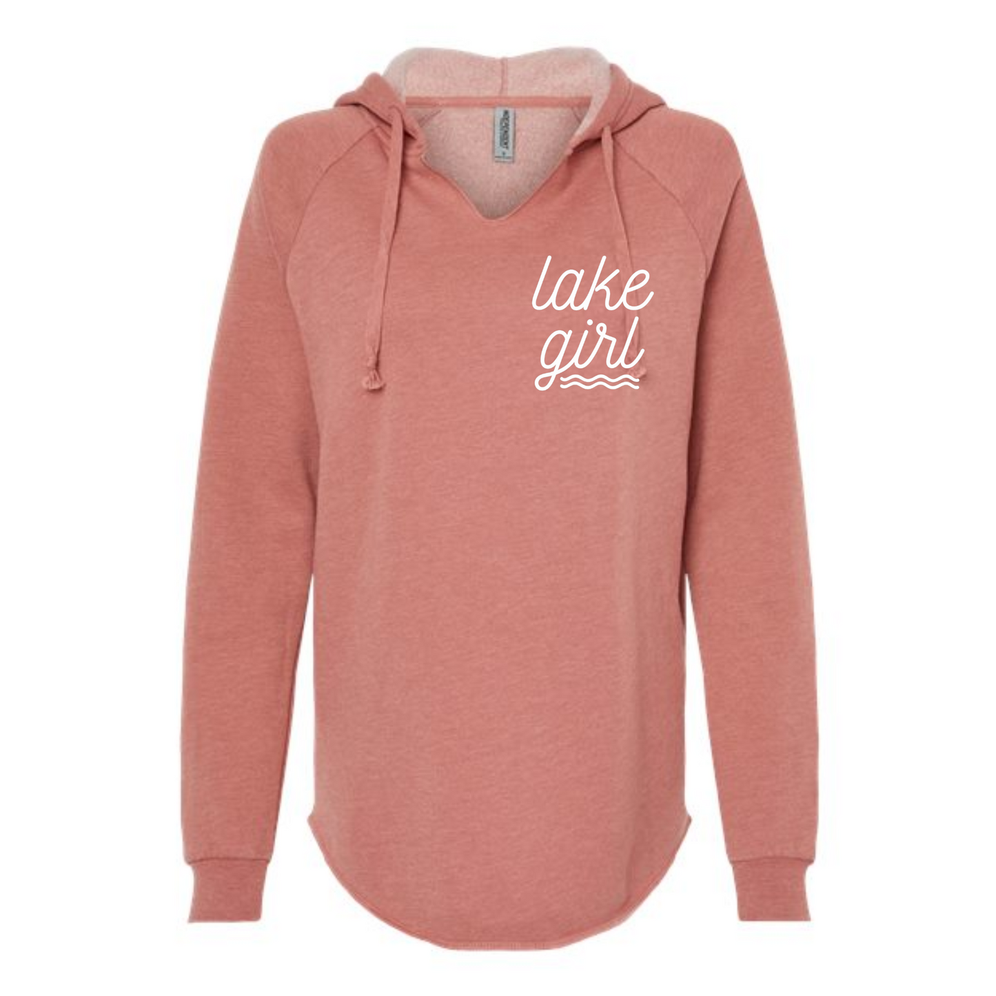Lake Girl Lightweight Wave Wash Hooded Sweatshirt