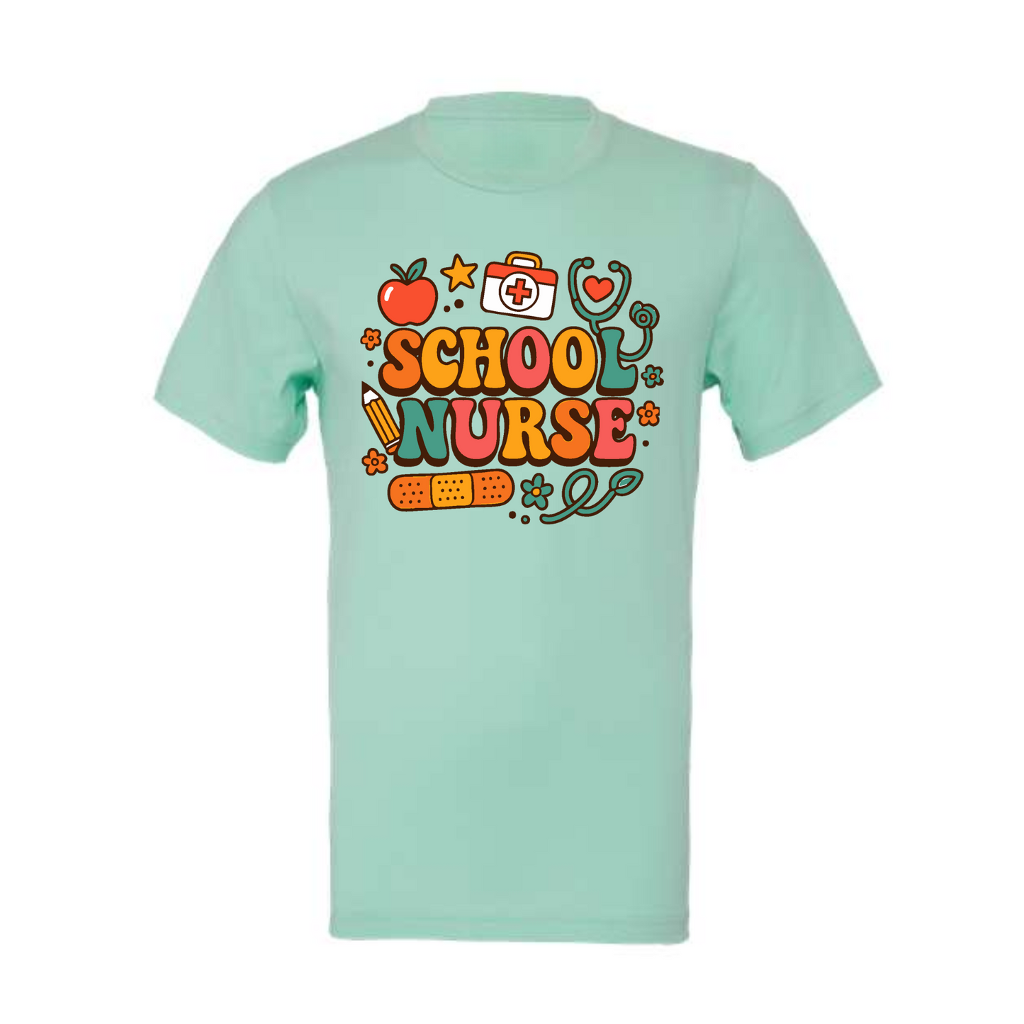 School Nurse Retro Tee