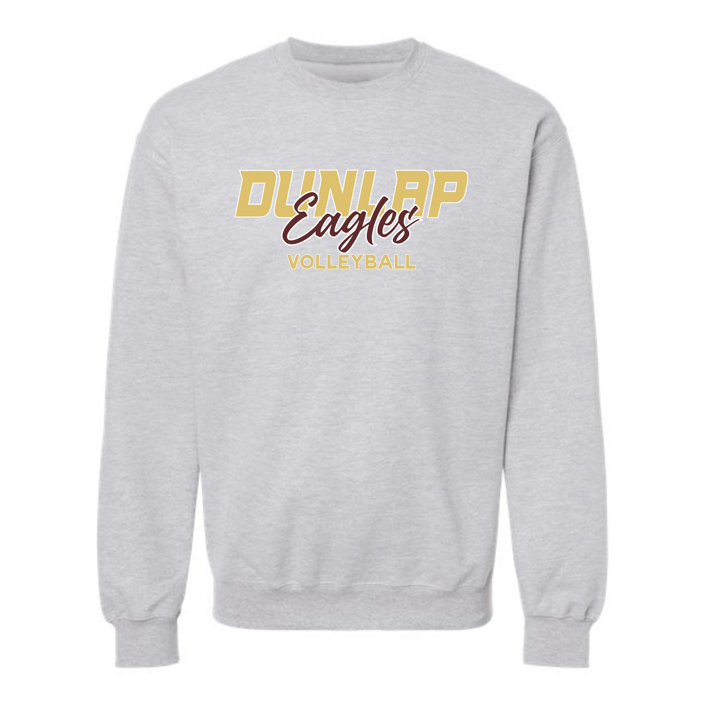 Dunlap Eagles Script Volleyball Crewneck