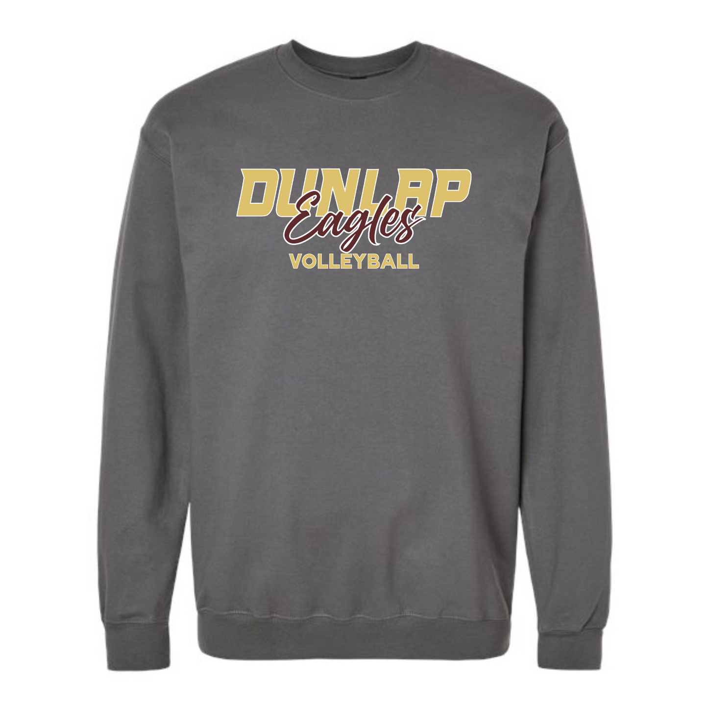 Dunlap Eagles Script Volleyball Crewneck