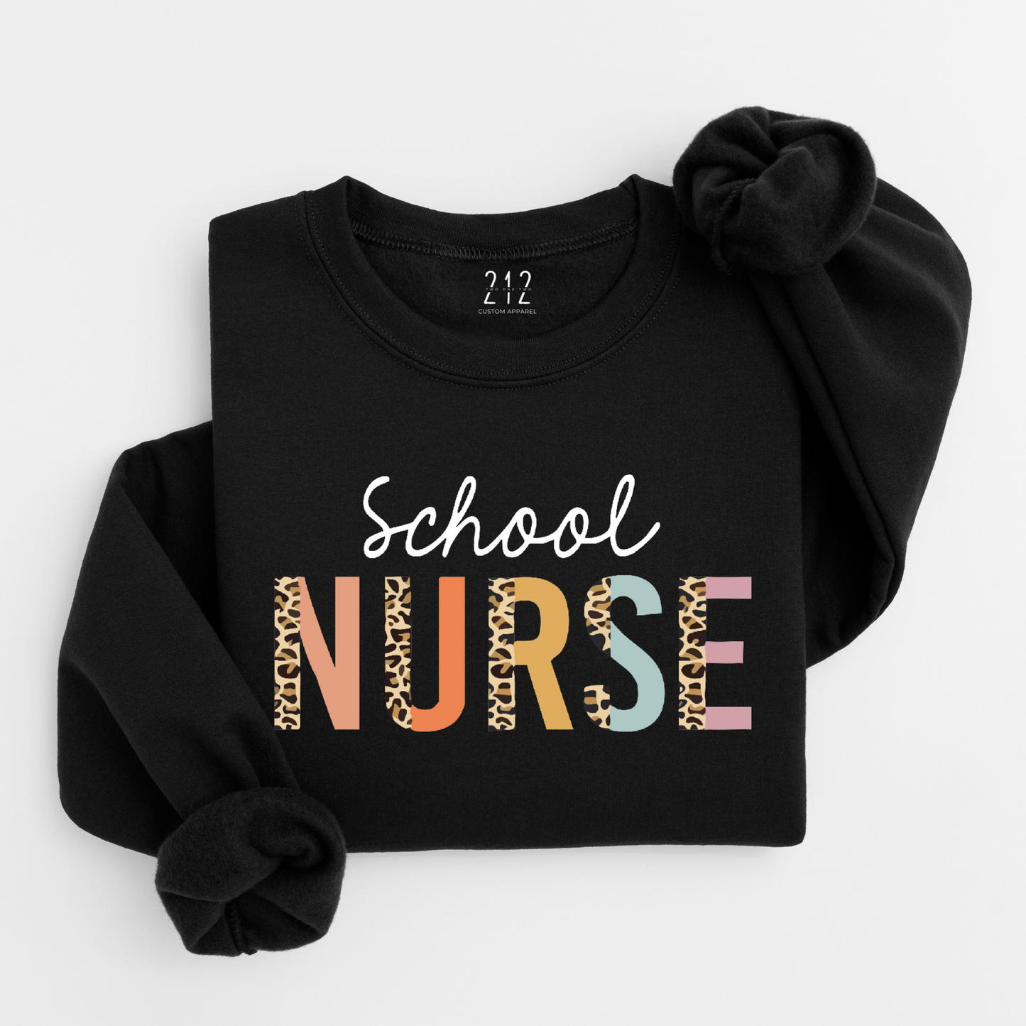Cheetah School Nurse Crewneck