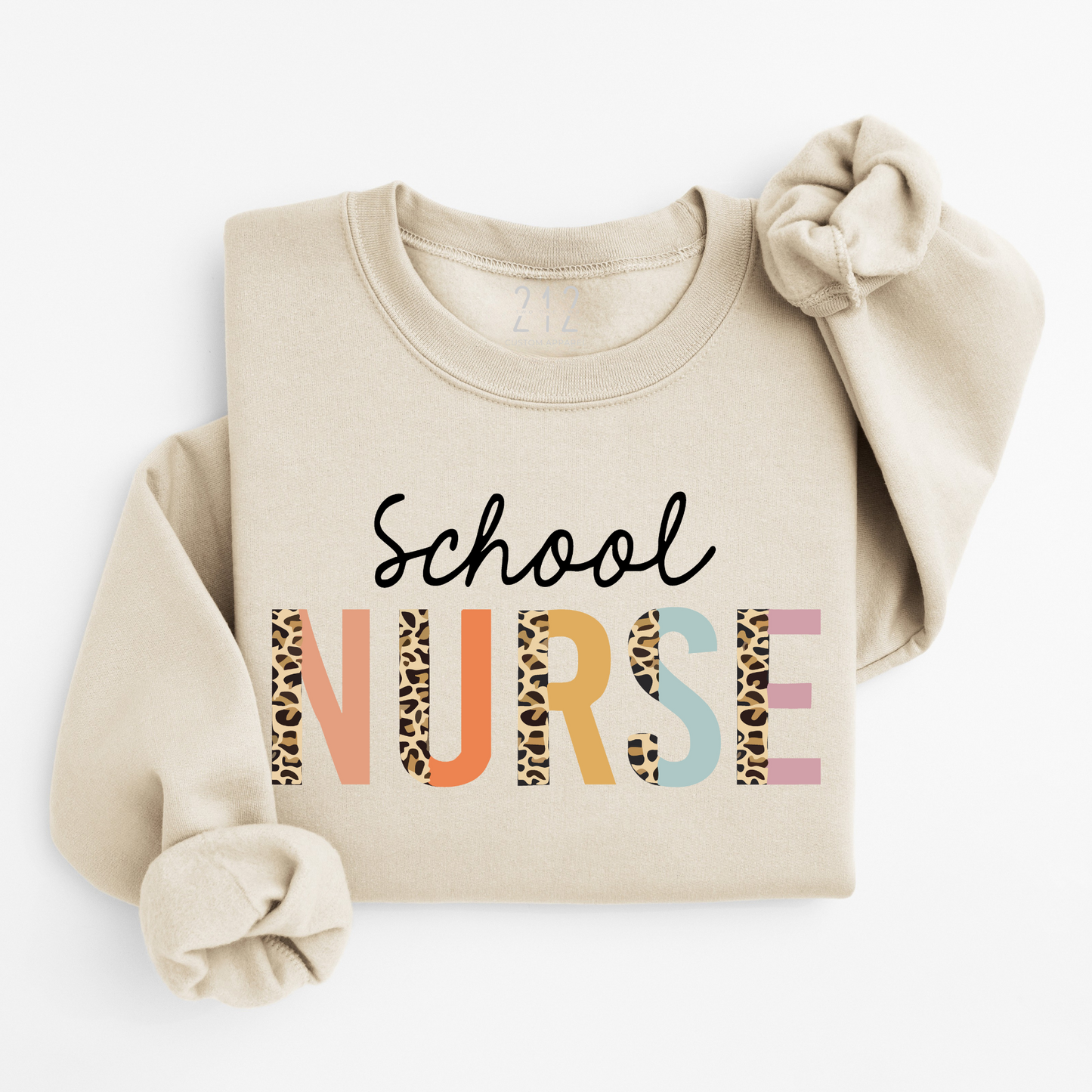 Cheetah School Nurse Crewneck