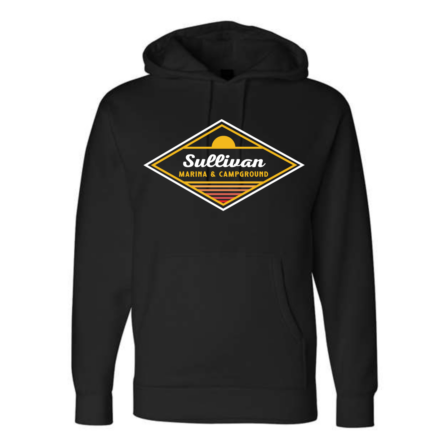 Sullivan Marina & Campground Retro Diamond Hooded Sweatshirt