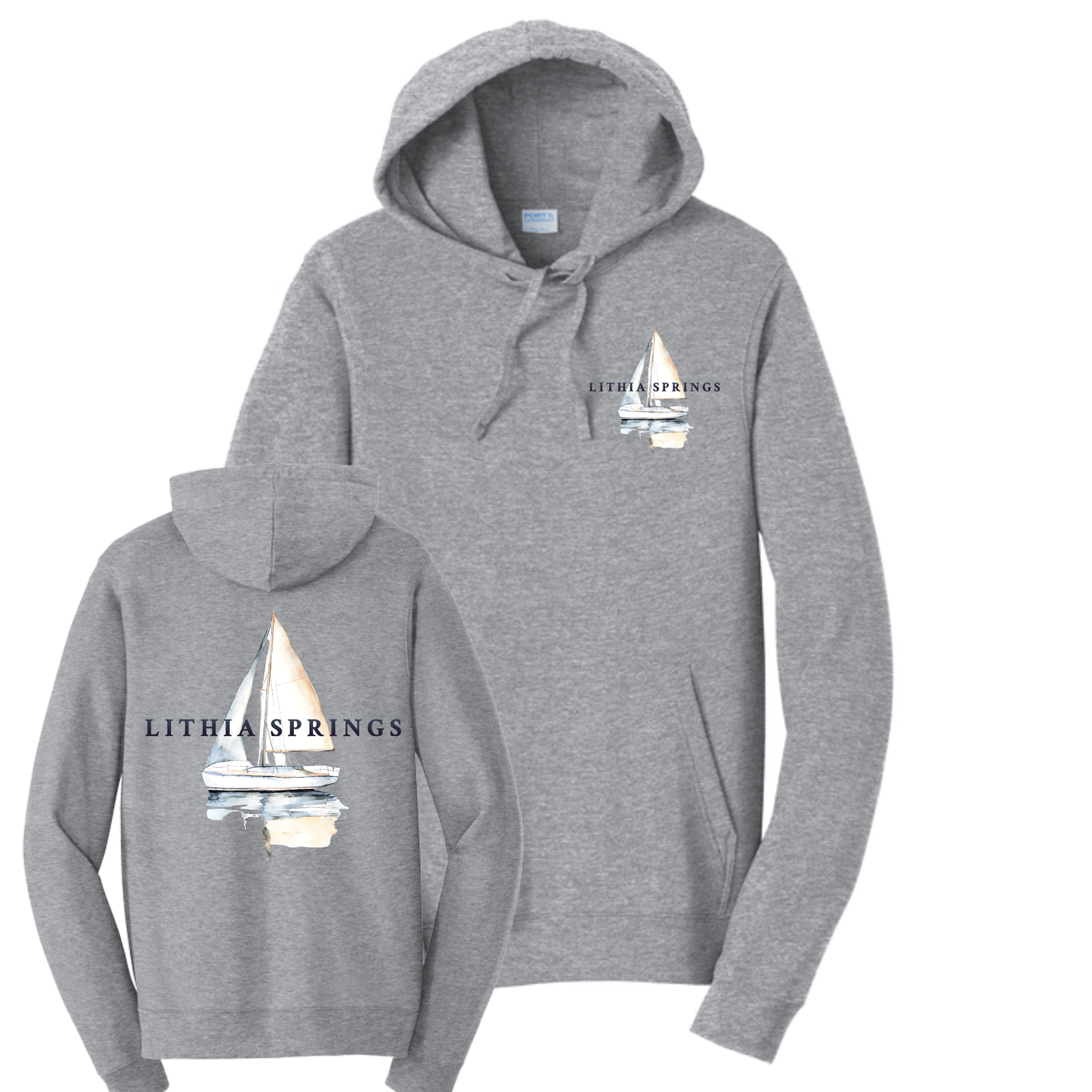 Lithia Springs Hooded Sweatshirt Front/Back