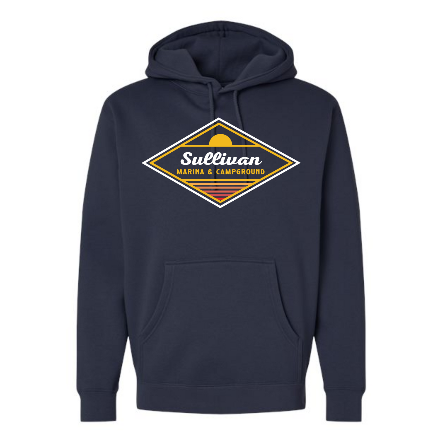 Sullivan Marina & Campground Retro Diamond Hooded Sweatshirt