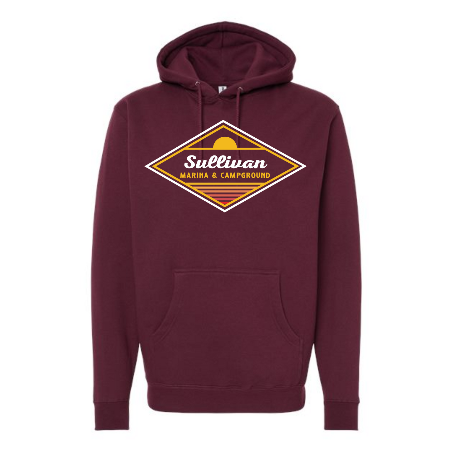Sullivan Marina & Campground Retro Diamond Hooded Sweatshirt