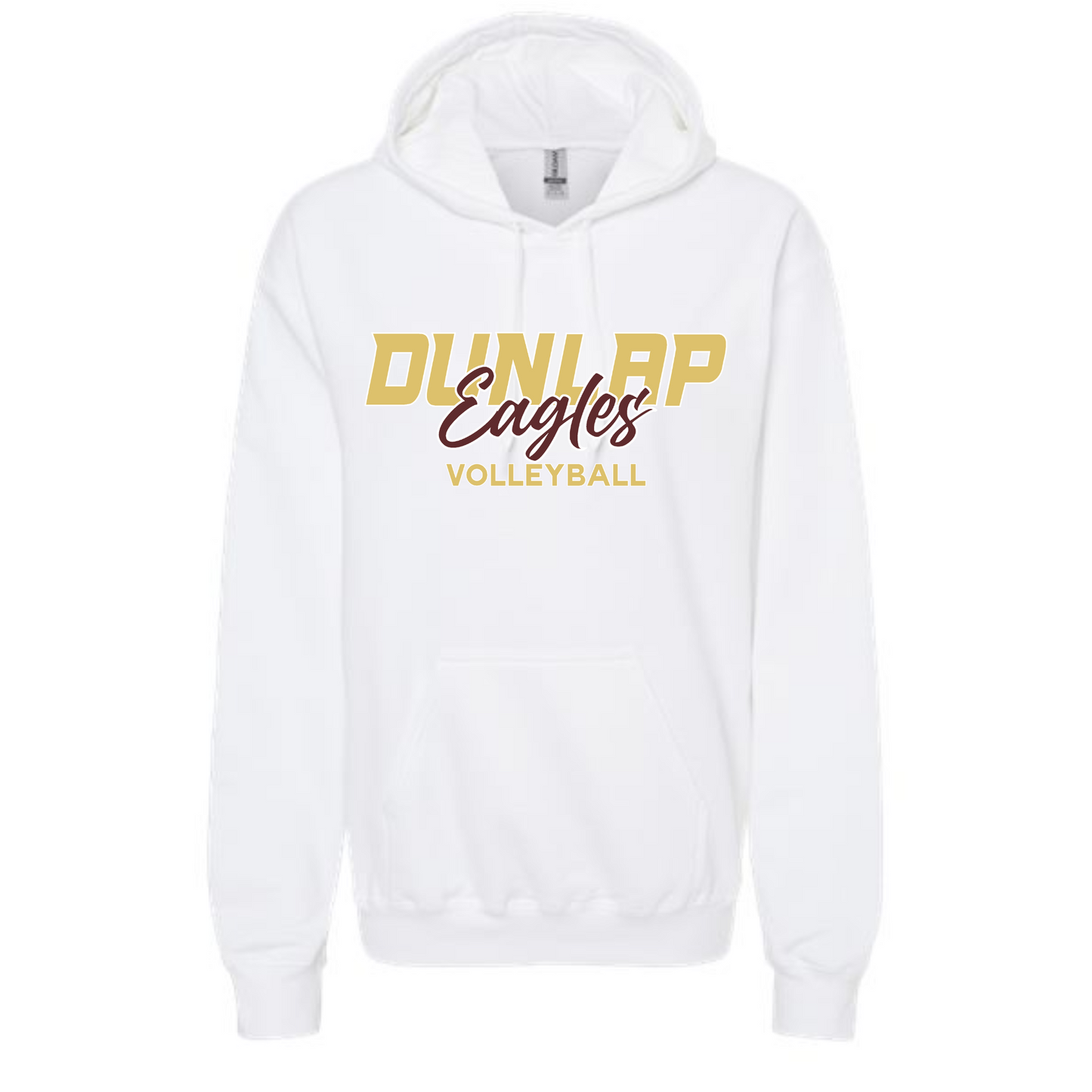 Dunlap Eagles Script Volleyball Hooded Sweatshirt