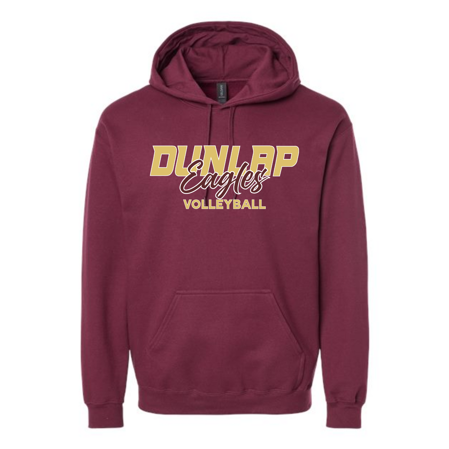 Dunlap Eagles Script Volleyball Hooded Sweatshirt