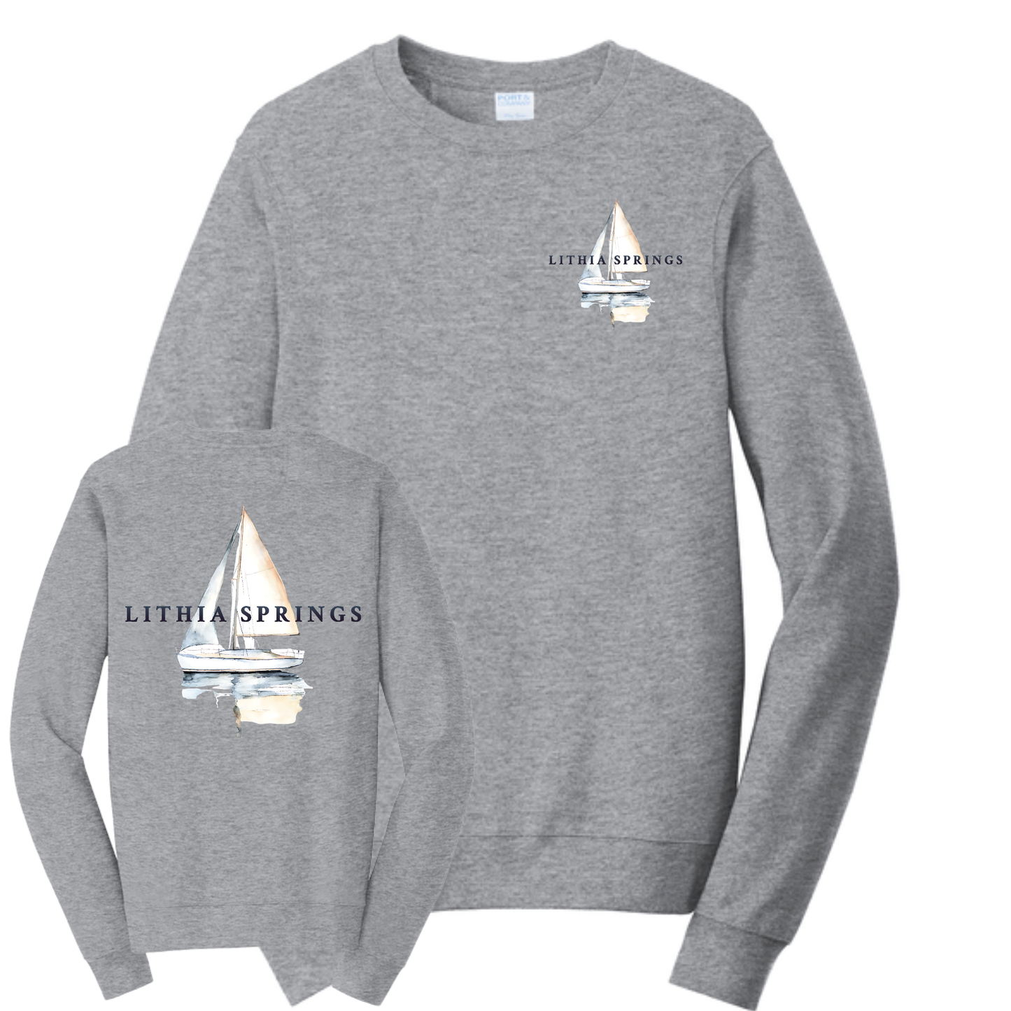 Lithia Springs Crewneck Sweatshirt Front/Back