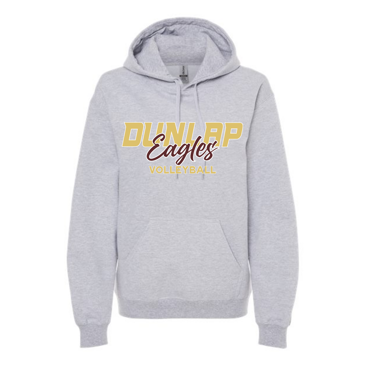 Dunlap Eagles Script Volleyball Hooded Sweatshirt