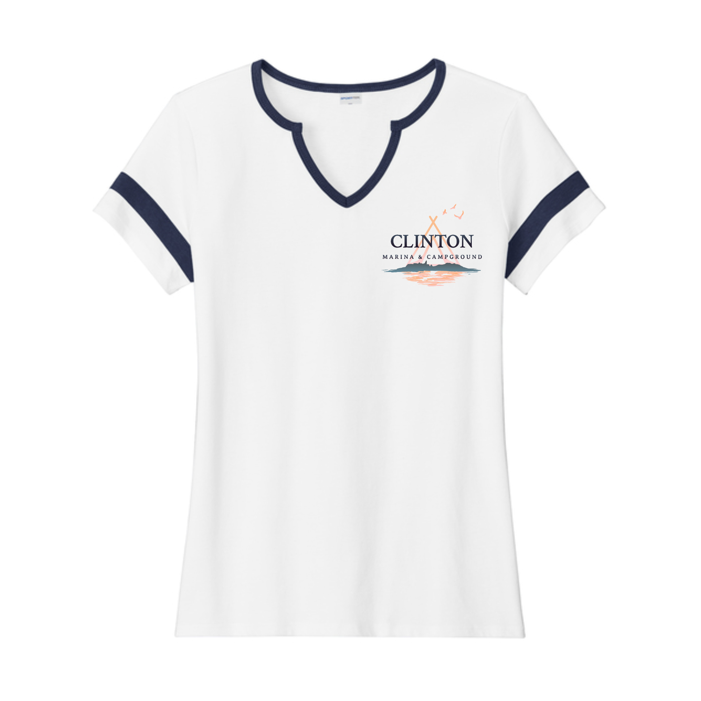 Clinton Marina & Campground Notch Neck LC Tee