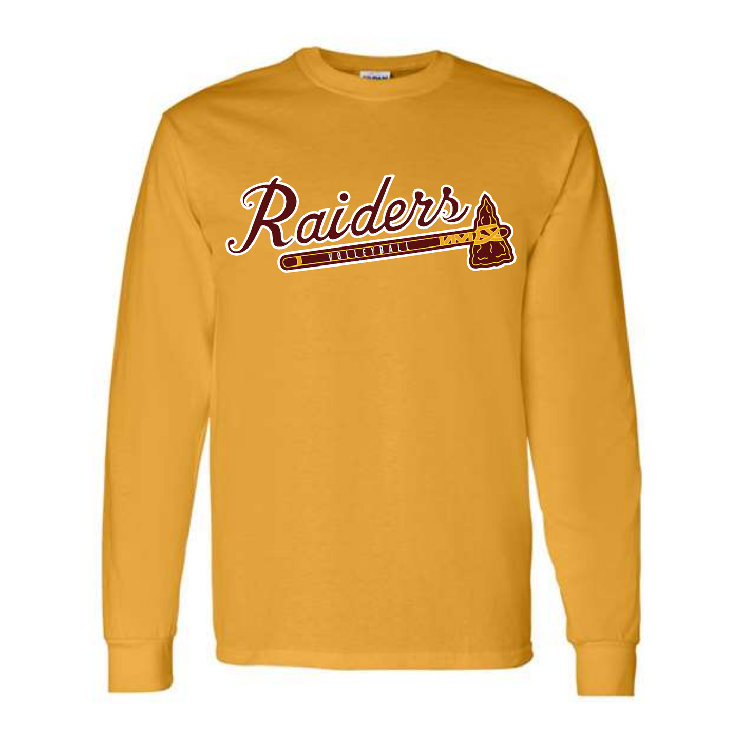 Raiders Volleyball Tomahawk Long Sleeve Tee