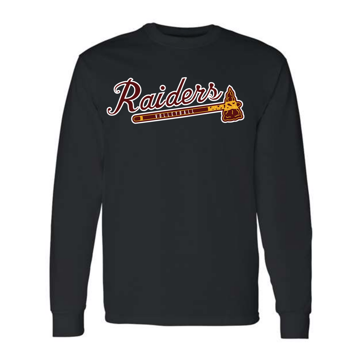 Raiders Volleyball Tomahawk Long Sleeve Tee