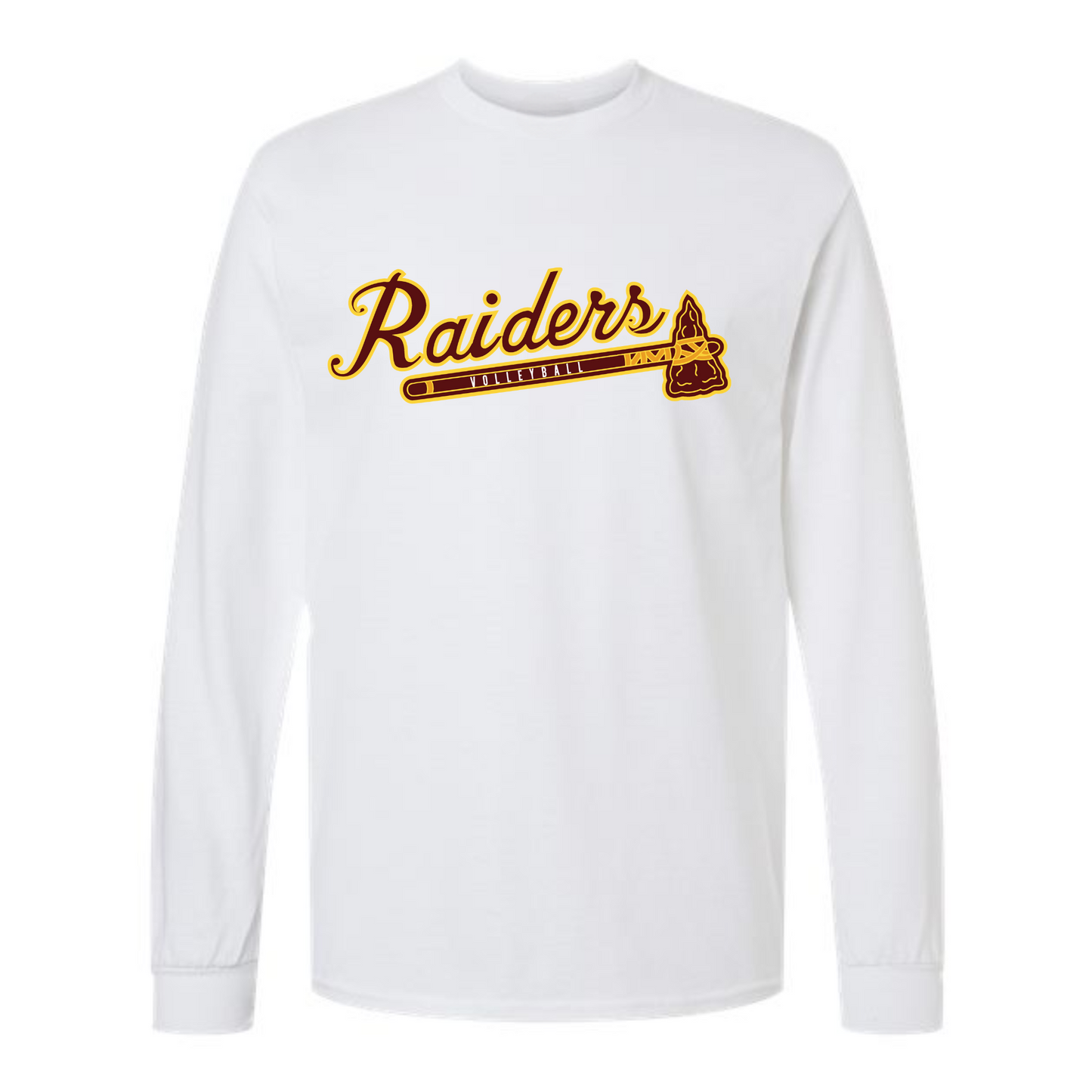 Raiders Volleyball Tomahawk Long Sleeve Tee