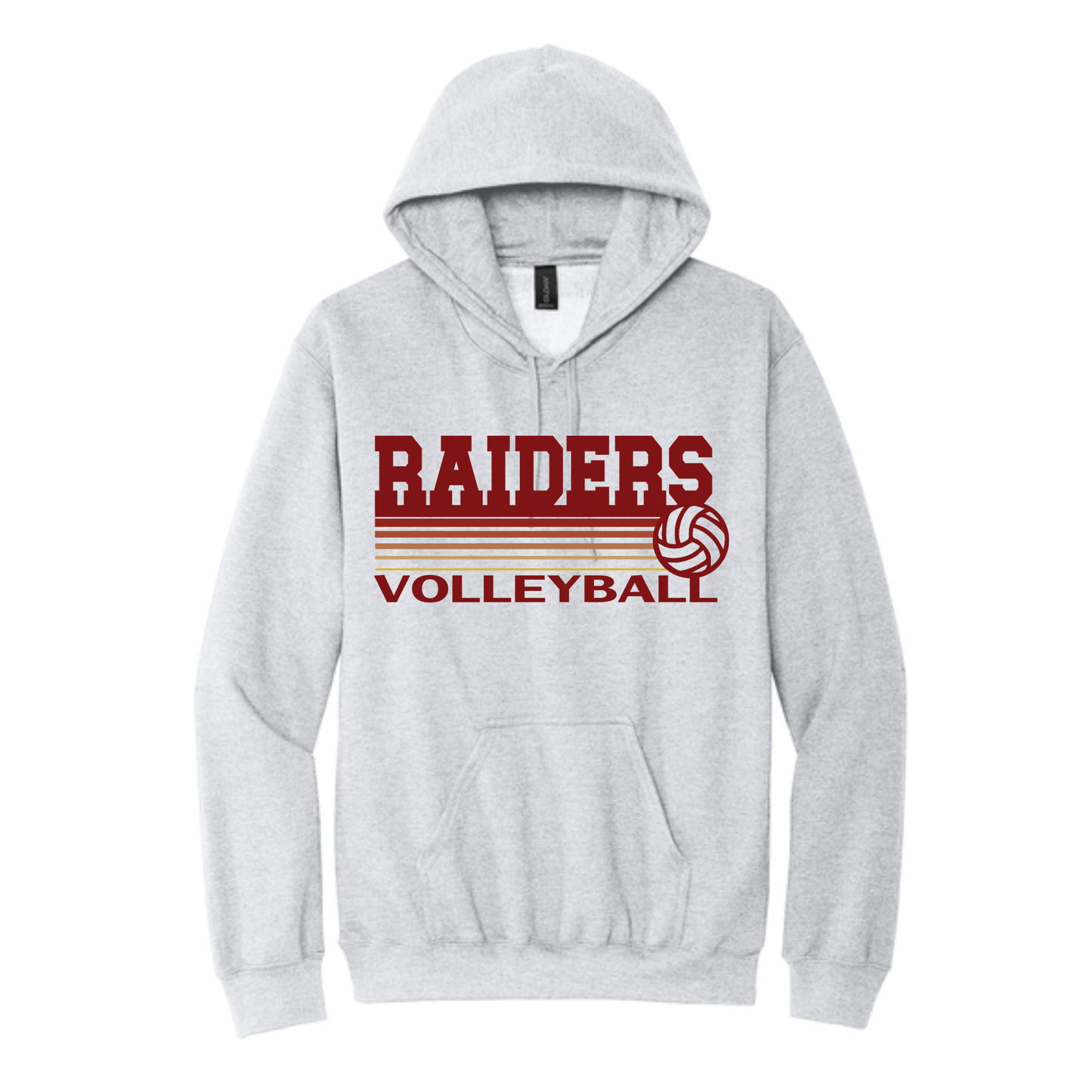 Raiders Volleyball Fade Hooded Sweatshirt