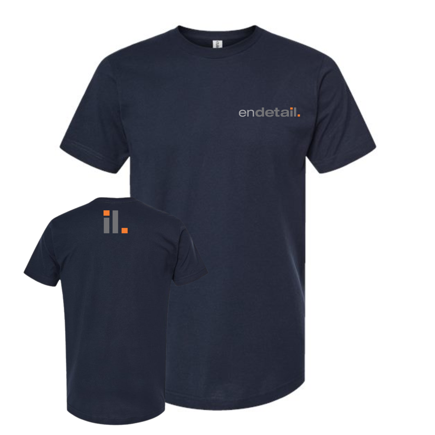 Endetail Tee Black Navy