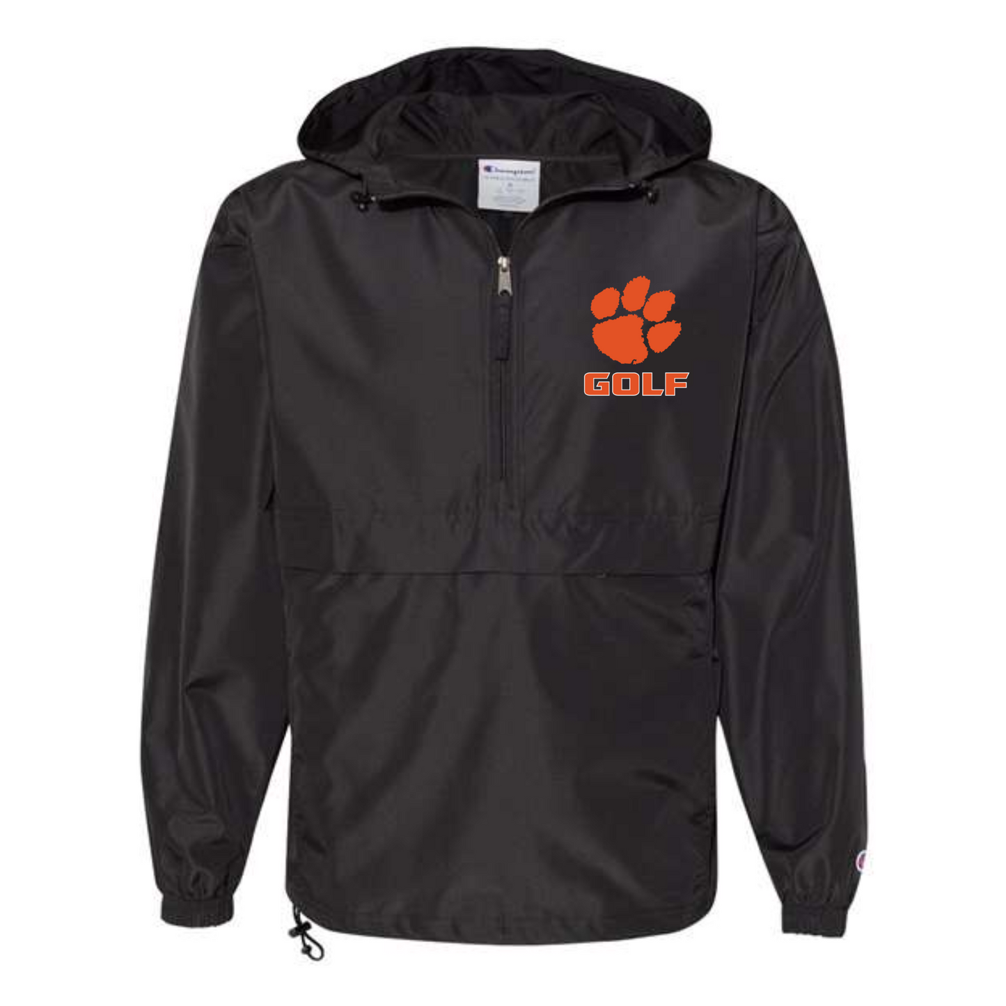 Tigers Golf Champion Hooded Quarter-Zip Windbreaker Jacket