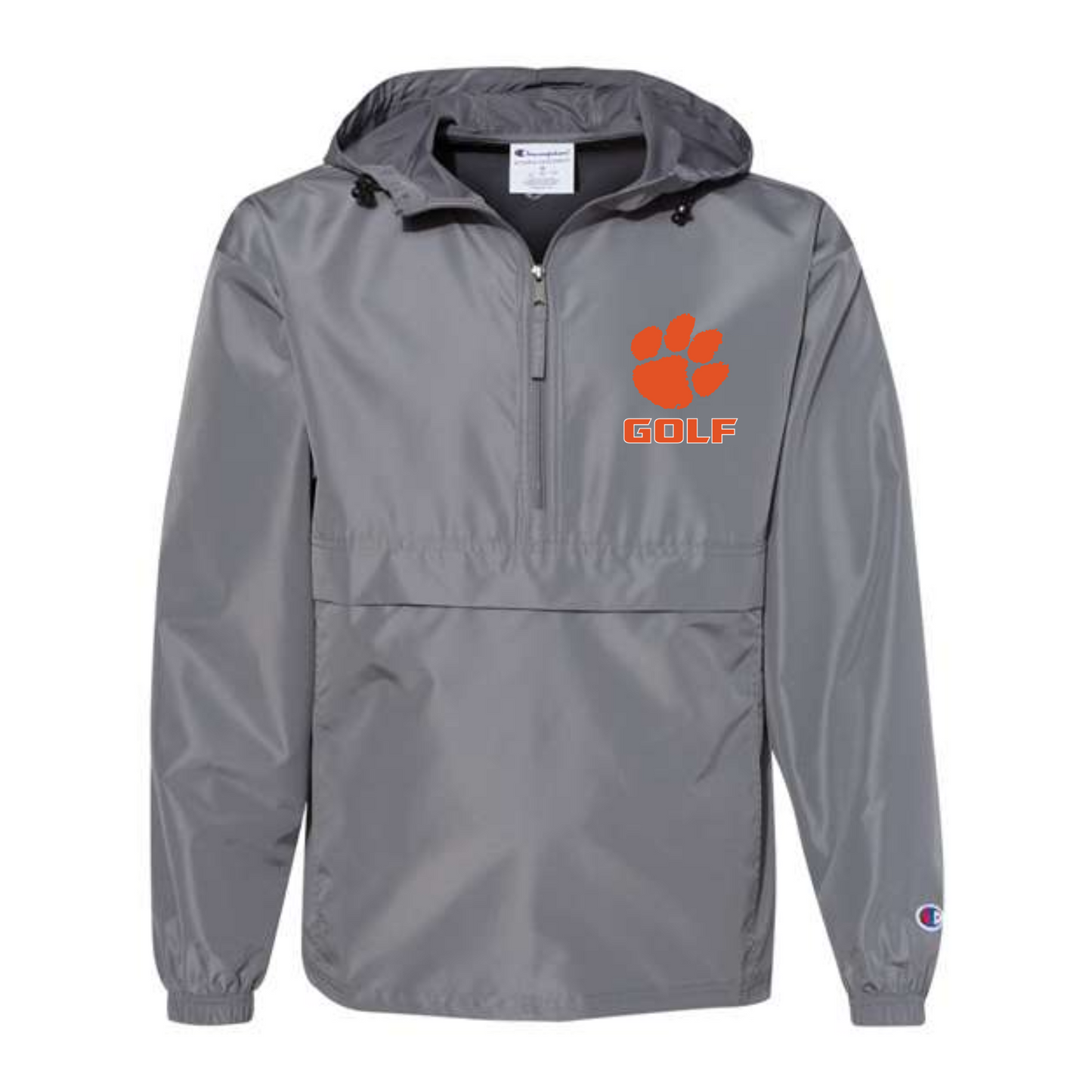 Tigers Golf Champion Hooded Quarter-Zip Windbreaker Jacket