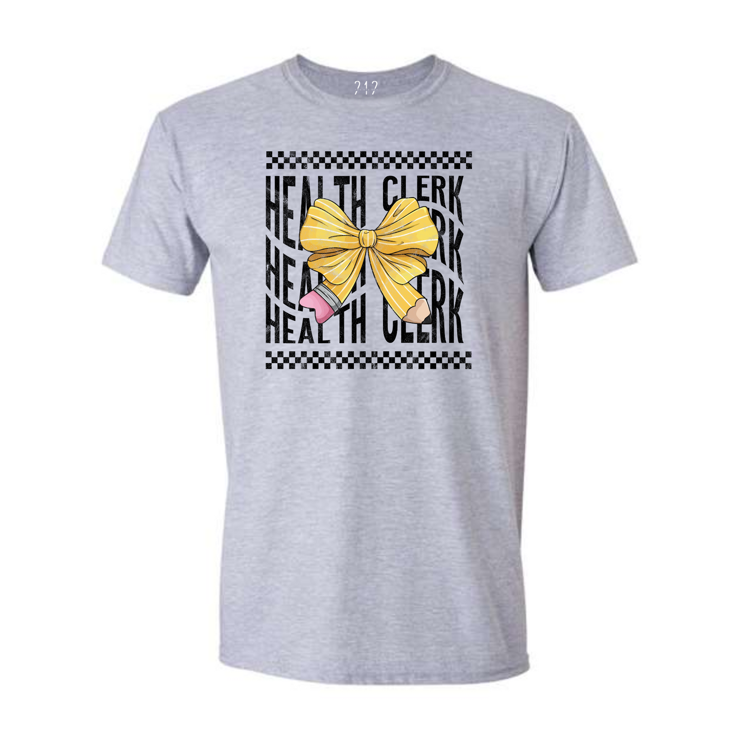 Pencil Bow Health Clerk Tee