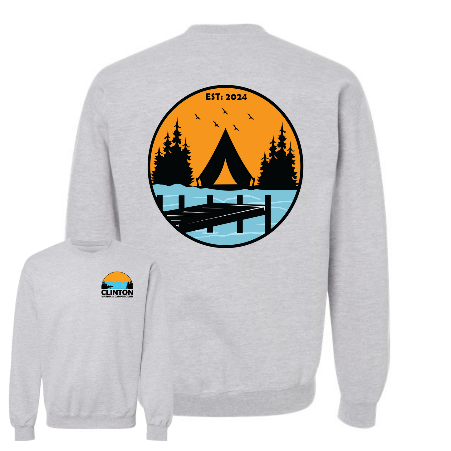 Clinton Marina & Campground Crewneck Sweatshirt