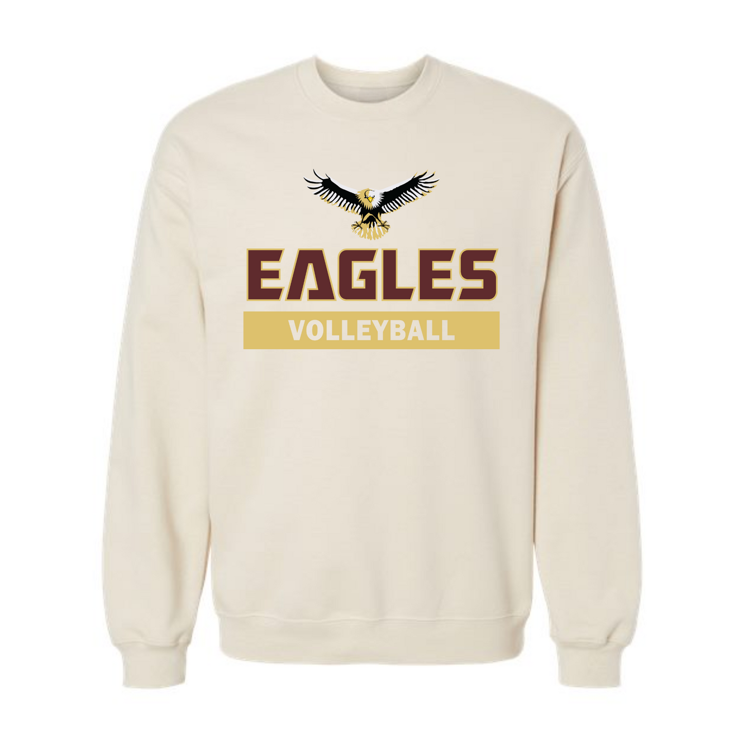 Eagles Volleyball Block Crewneck
