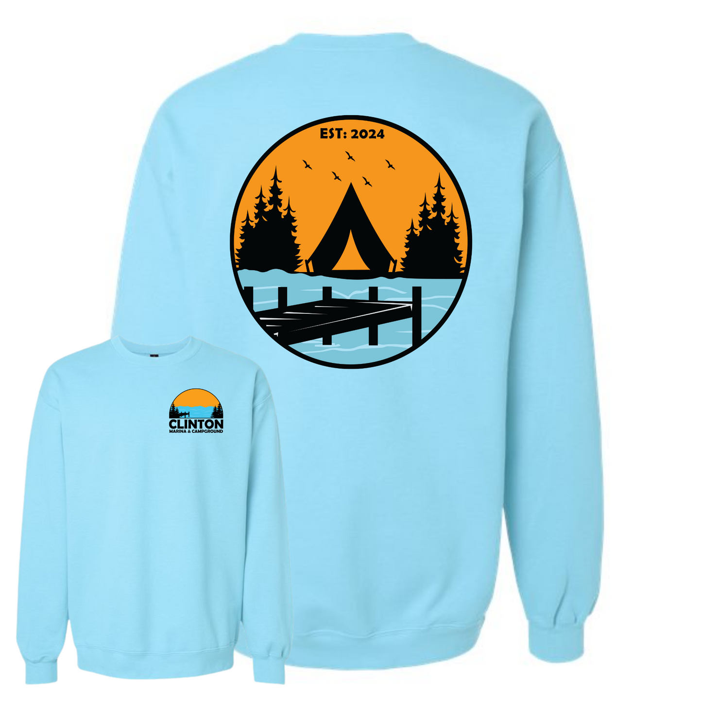 Clinton Marina & Campground Crewneck Sweatshirt
