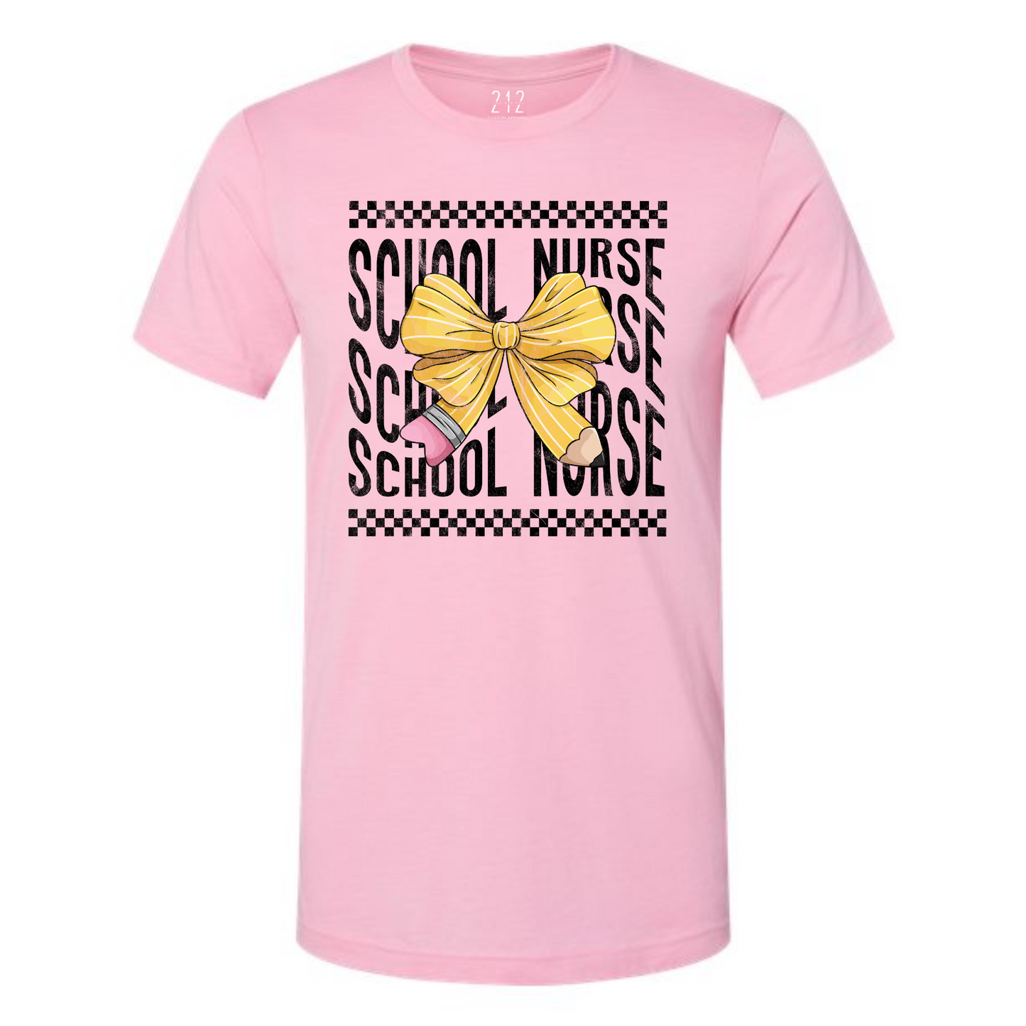 Pencil Bow School Nurse Tee