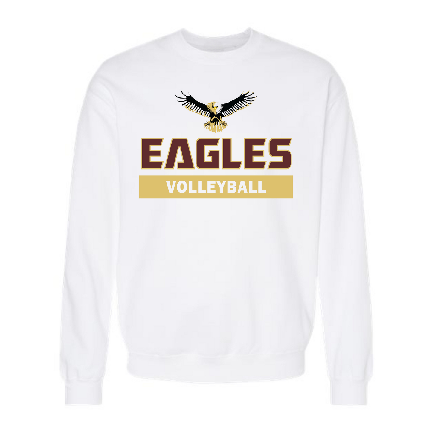 Eagles Volleyball Block Crewneck