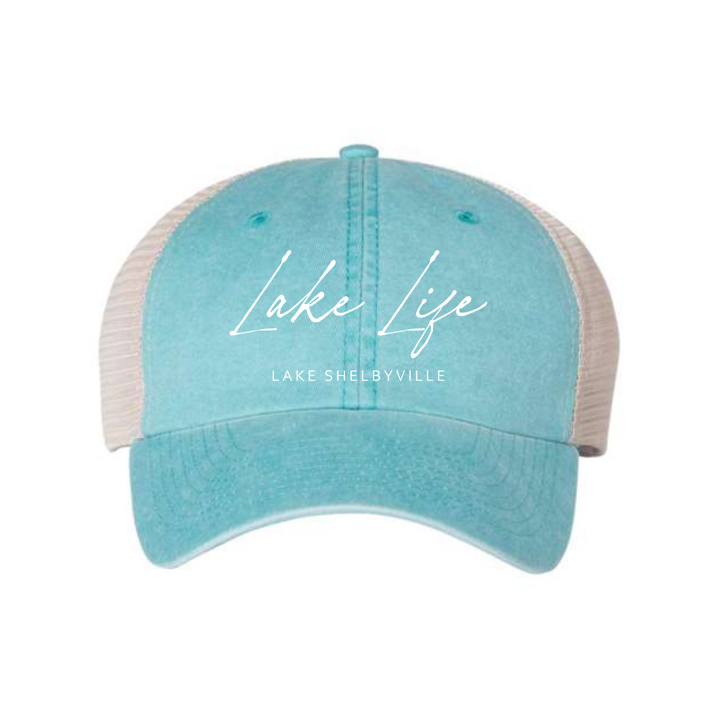Lake Life Lake Shelbyville Pigment Dyed Trucker Cap