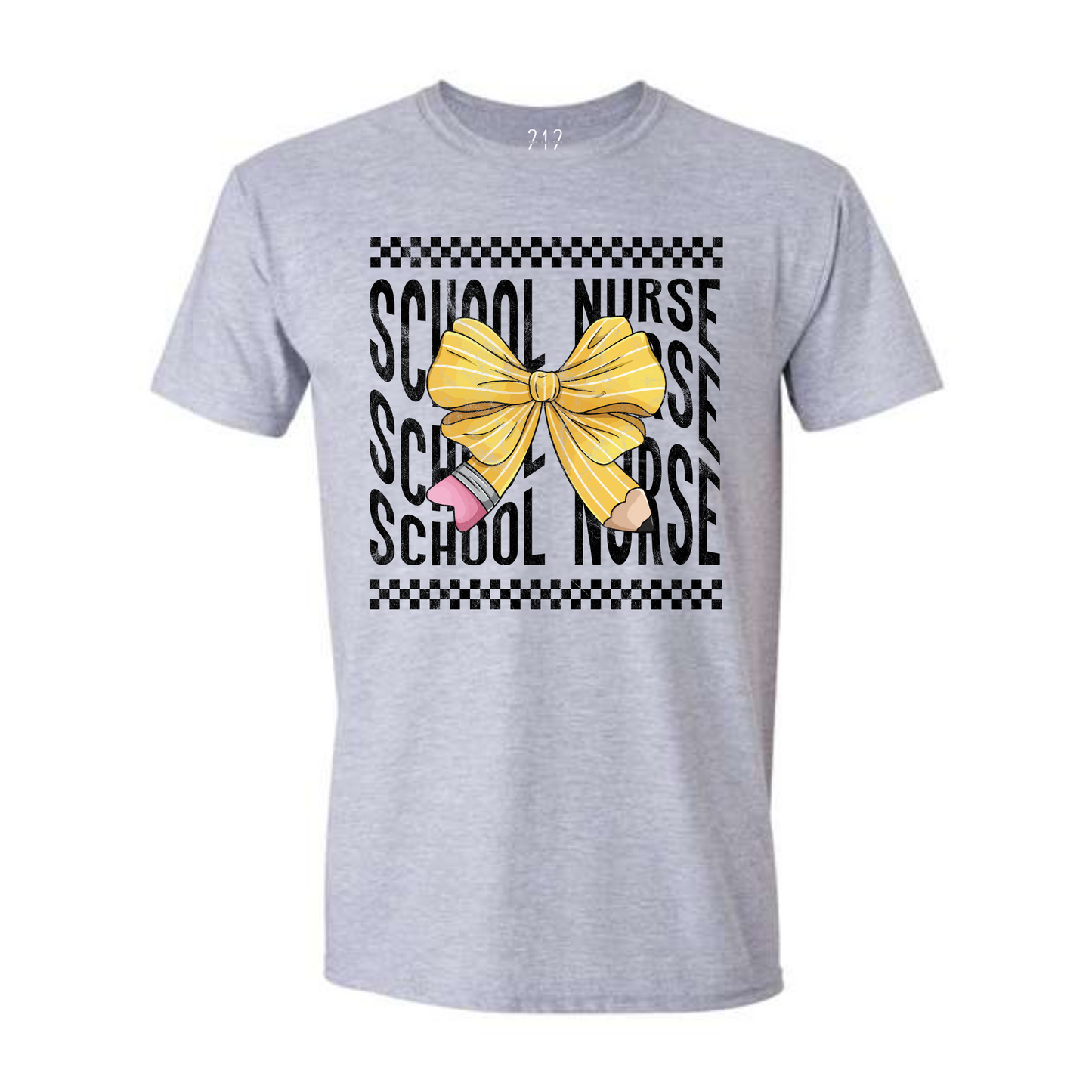 Pencil Bow School Nurse Tee