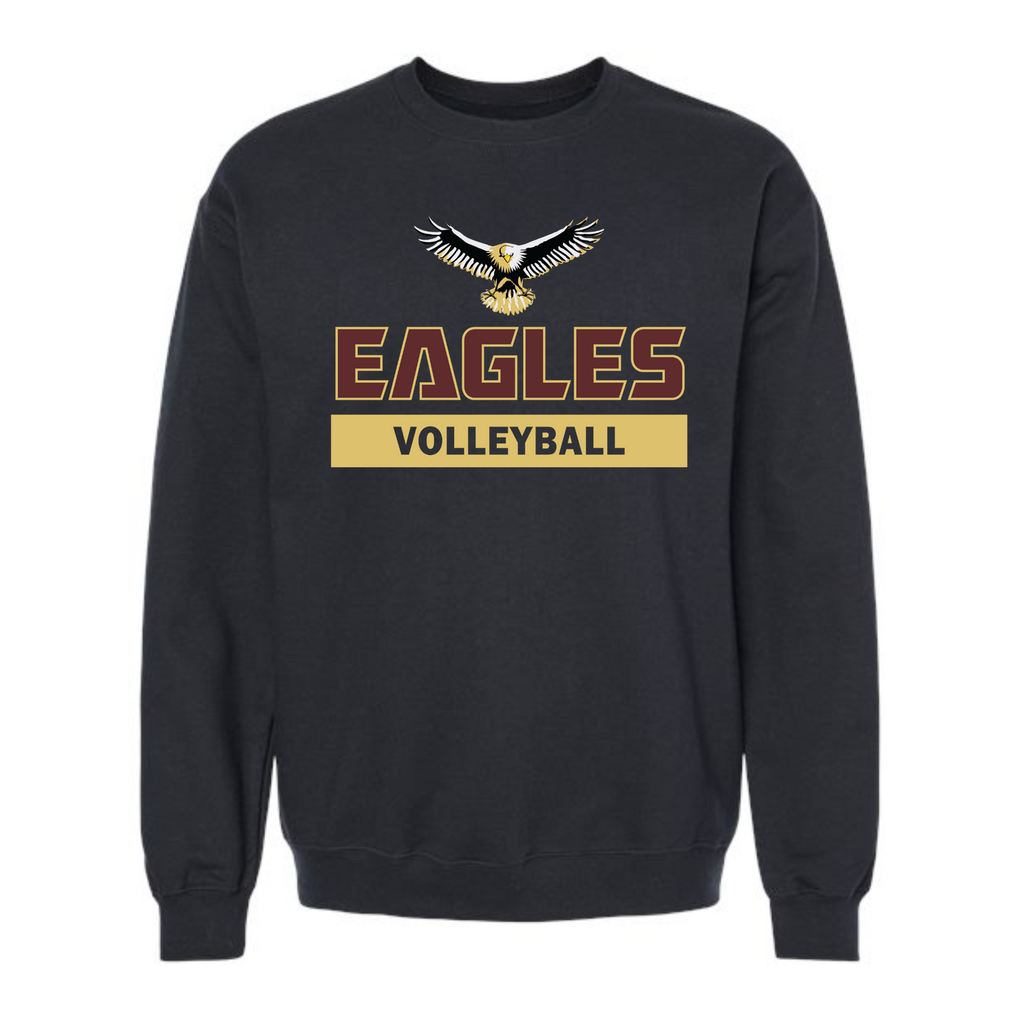 Eagles Volleyball Block Crewneck