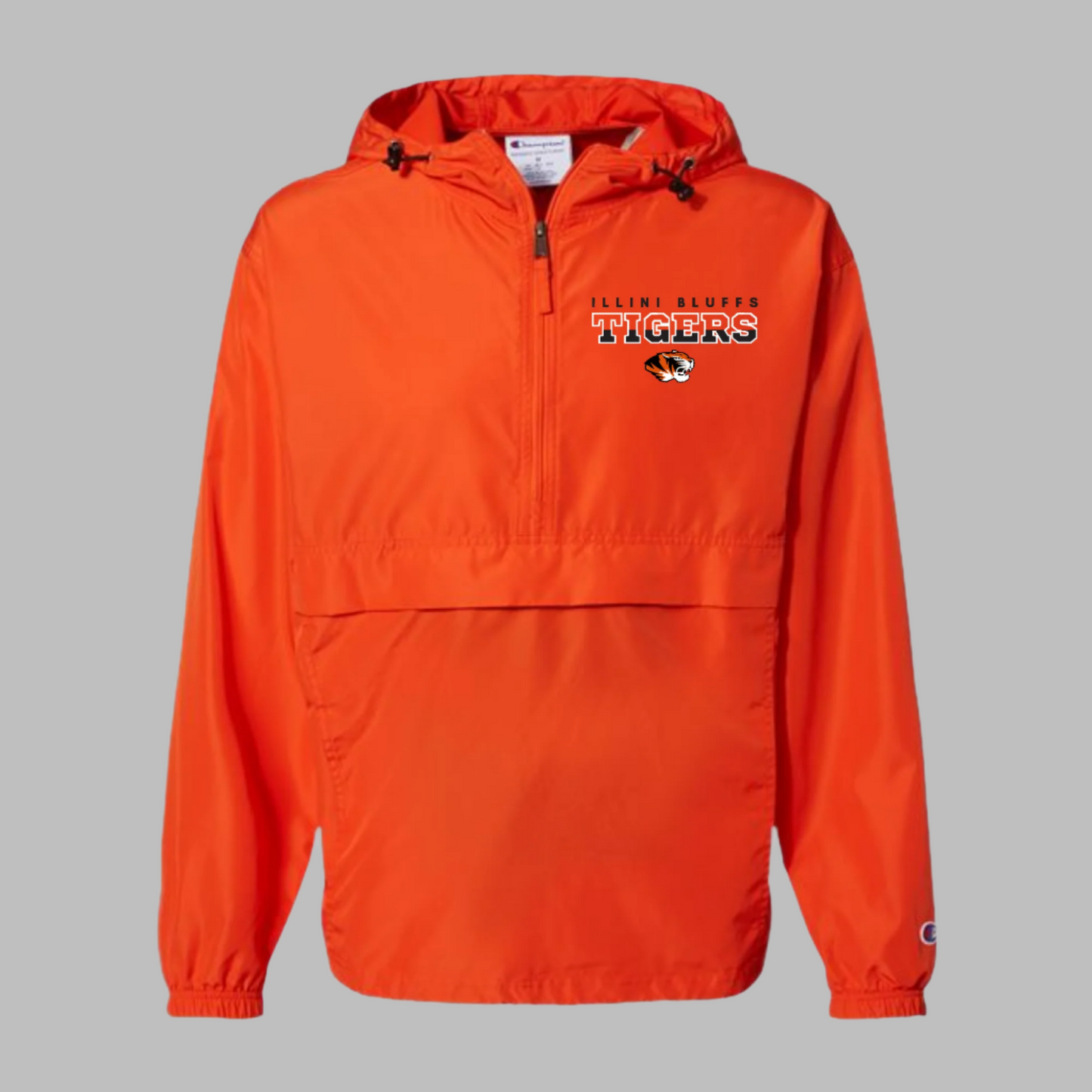 Champion Hooded Quarter-Zip Windbreaker Jacket