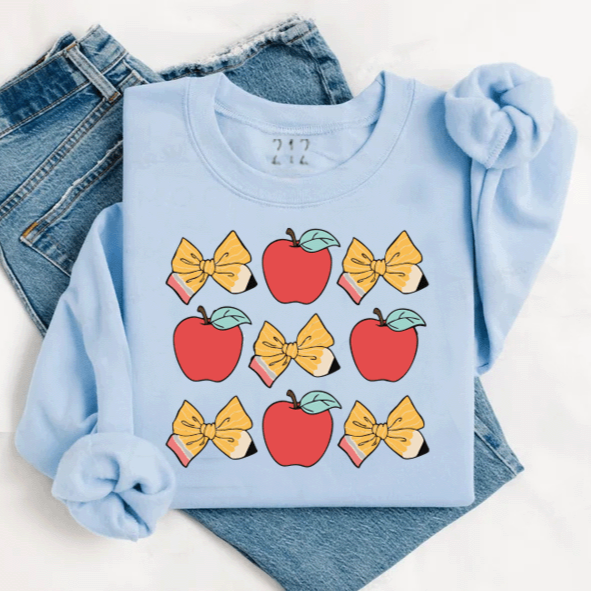 Apple & Bow Crewneck Sweatshirt