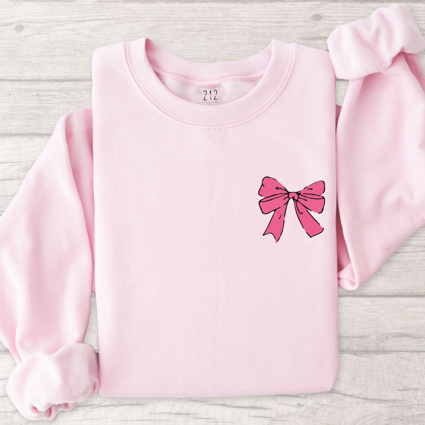 Pretty in Bows Crewneck Sweatshirt Front/Back