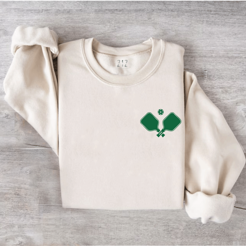 Pickleball Crewneck Sweatshirt Front/Back
